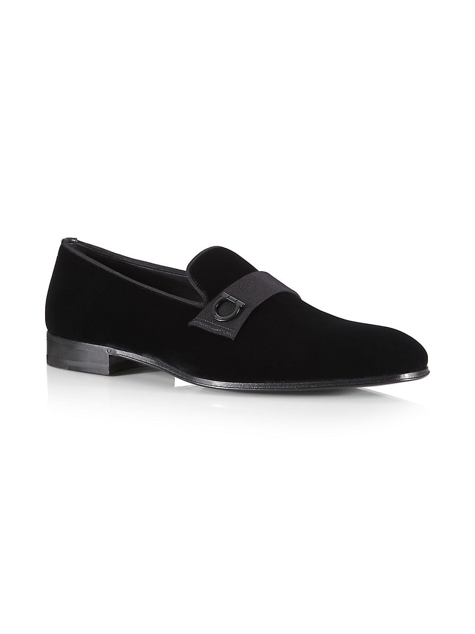 $950 SALVATORE FERRAGAMO - *LAPO * Velvet GANCINI Smoking Loafer - 10 E US