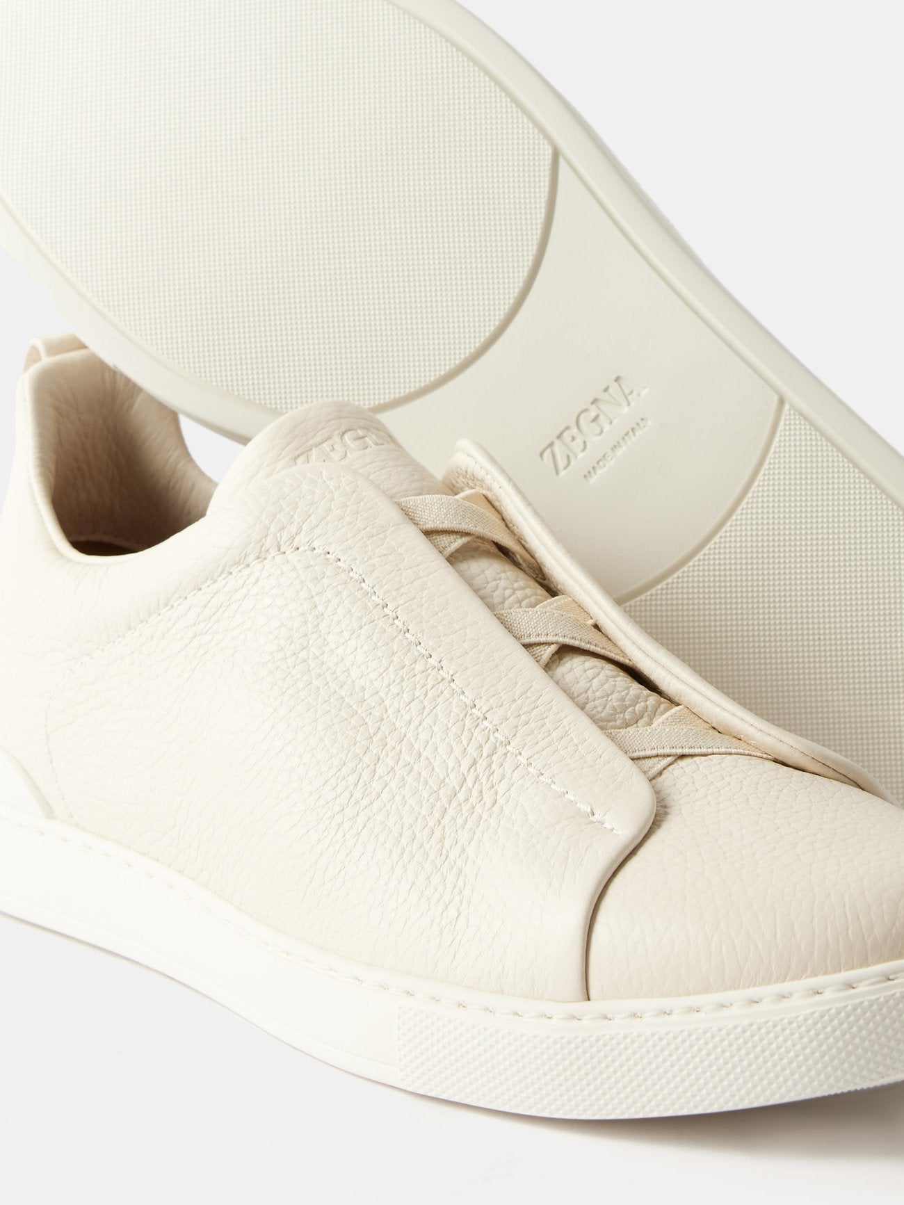$950 ERMENEGILDO ZEGNA - COUTURE "Triple Stitch" Sneakers - 7.5 US (40.5 EU)