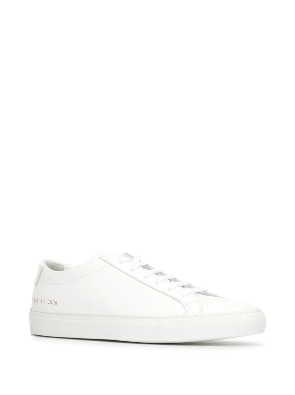 $440 COMMON PROJECTS - "Achilles" White Leather Sneakers - 8 US (41EU)