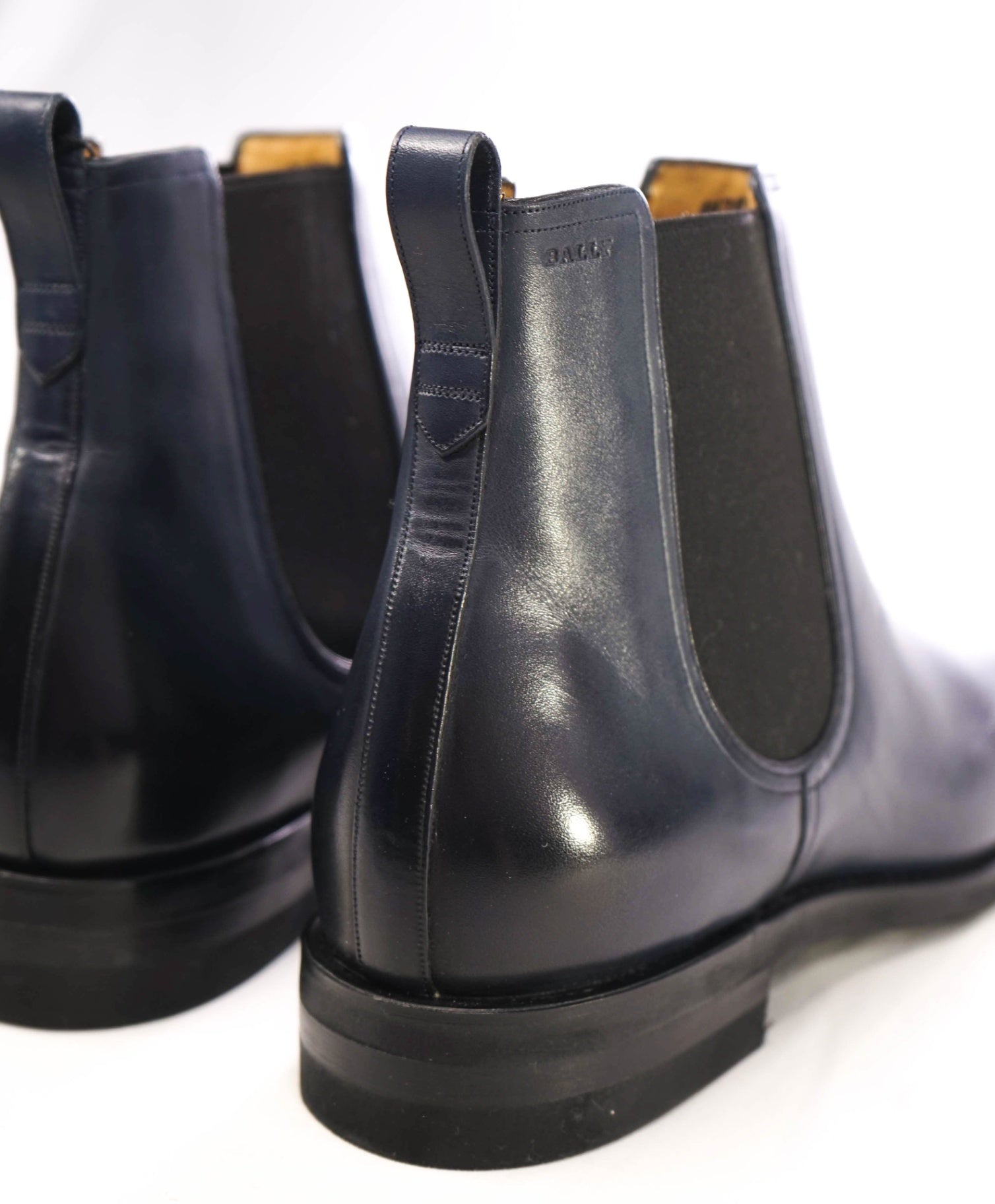 Bally Navy Blue *SCRIBE GOODYEAR* Scavone Ankle Boots 8 D US