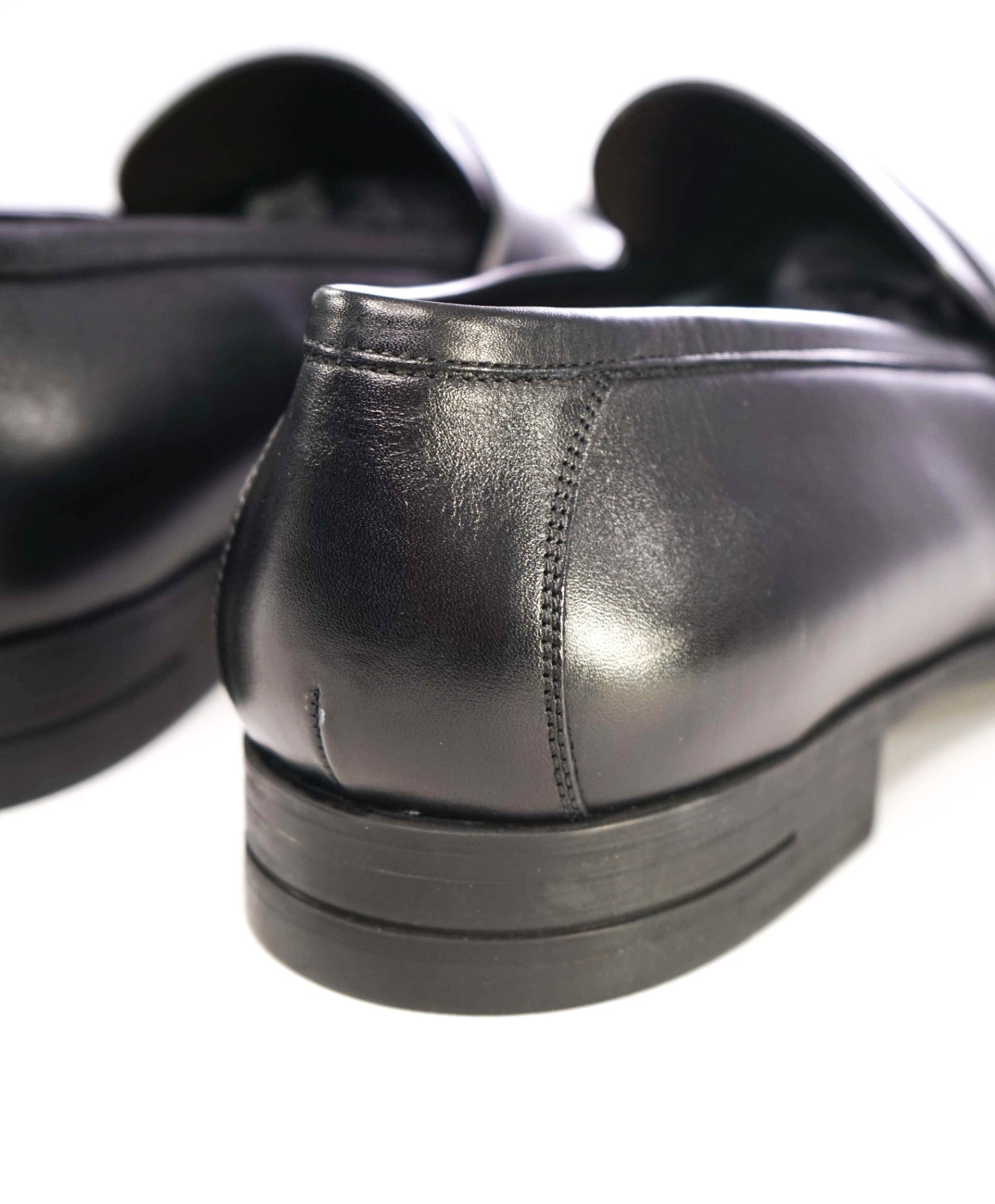 Ermenegildo Zegna Black Penny Loafers Leather Shoes US 14 (EU 13)