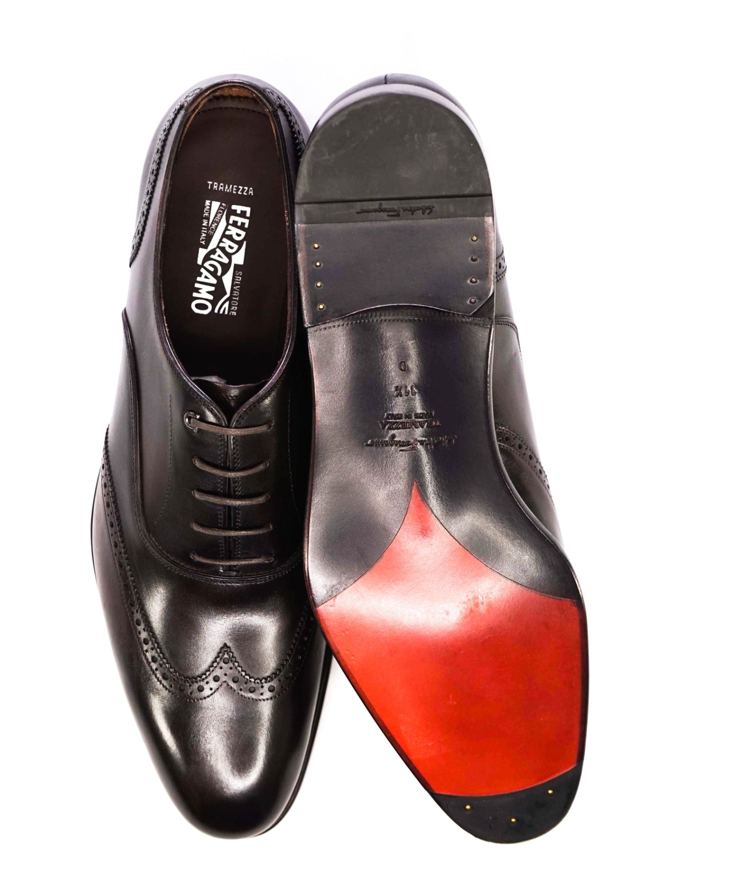 Salvatore Ferragamo *TRAMEZZA Raphael* Brown Oxfords Shoes 11.5 D