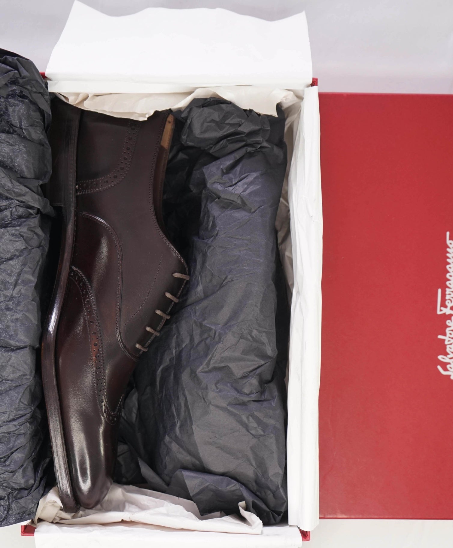 Salvatore Ferragamo *TRAMEZZA Raphael* Brown Oxfords Shoes 11.5 D