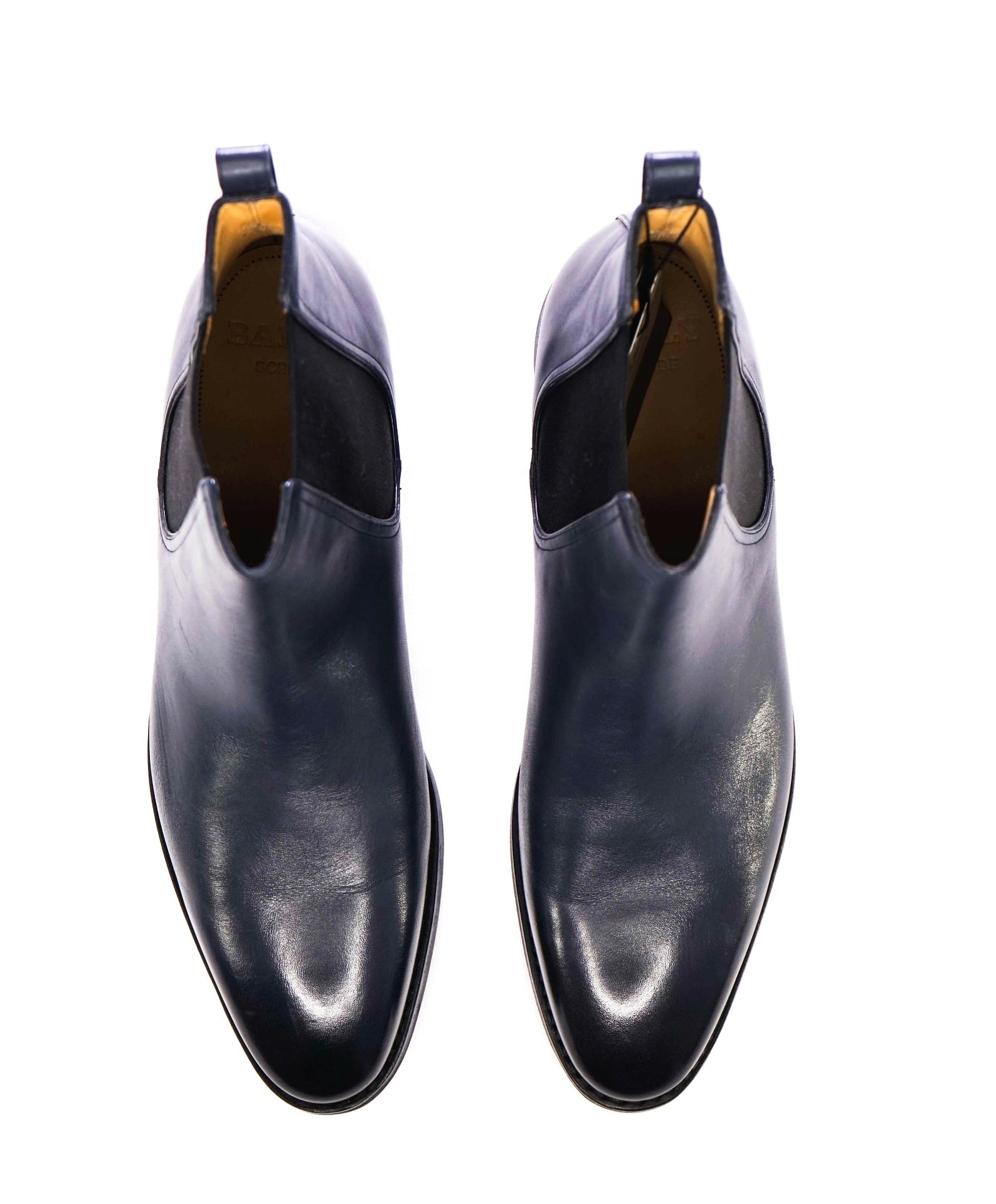 Bally Navy Blue *SCRIBE GOODYEAR* Scavone Ankle Boots 8 D US