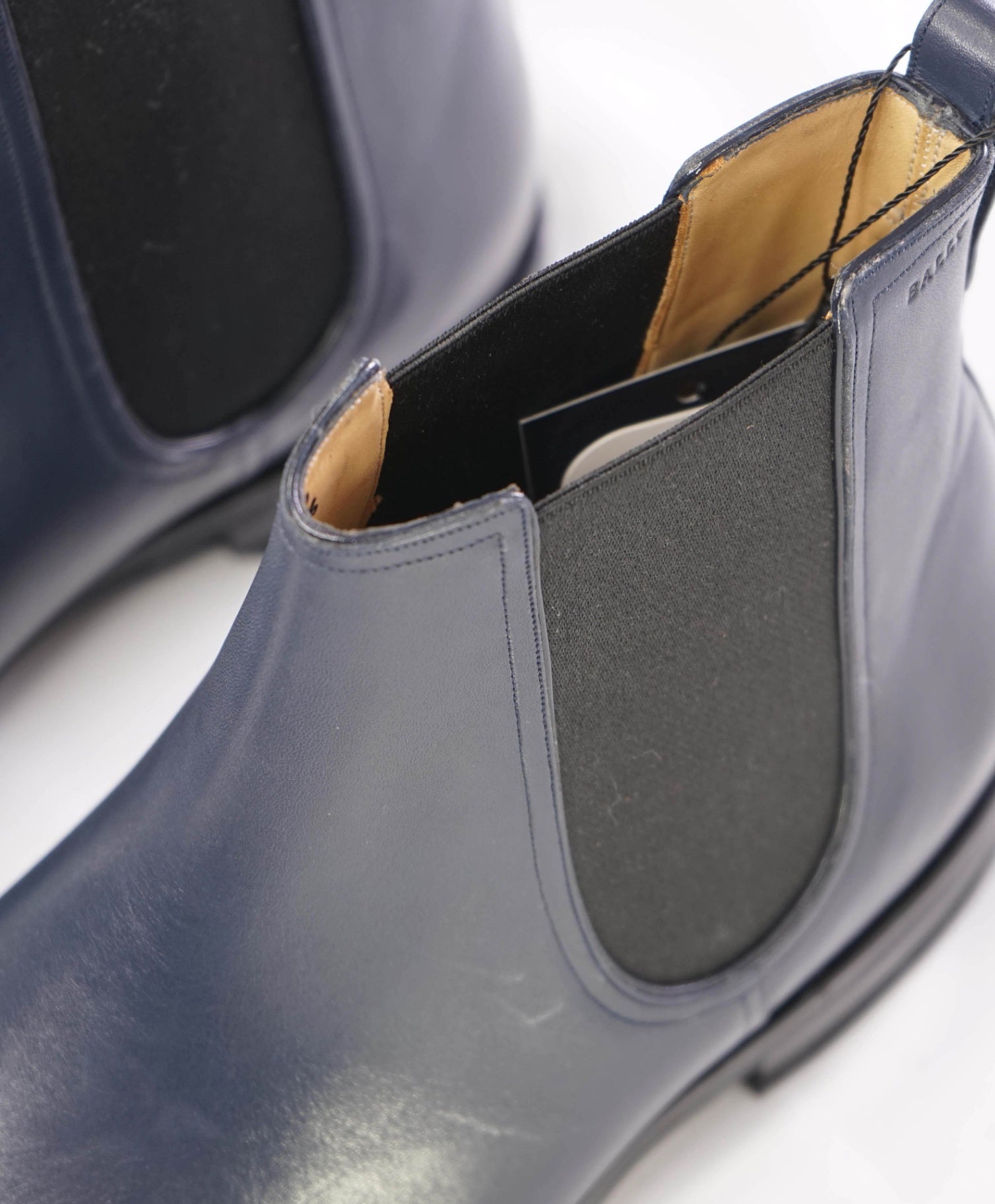 Bally Navy Blue *SCRIBE GOODYEAR* Scavone Ankle Boots 8 D US