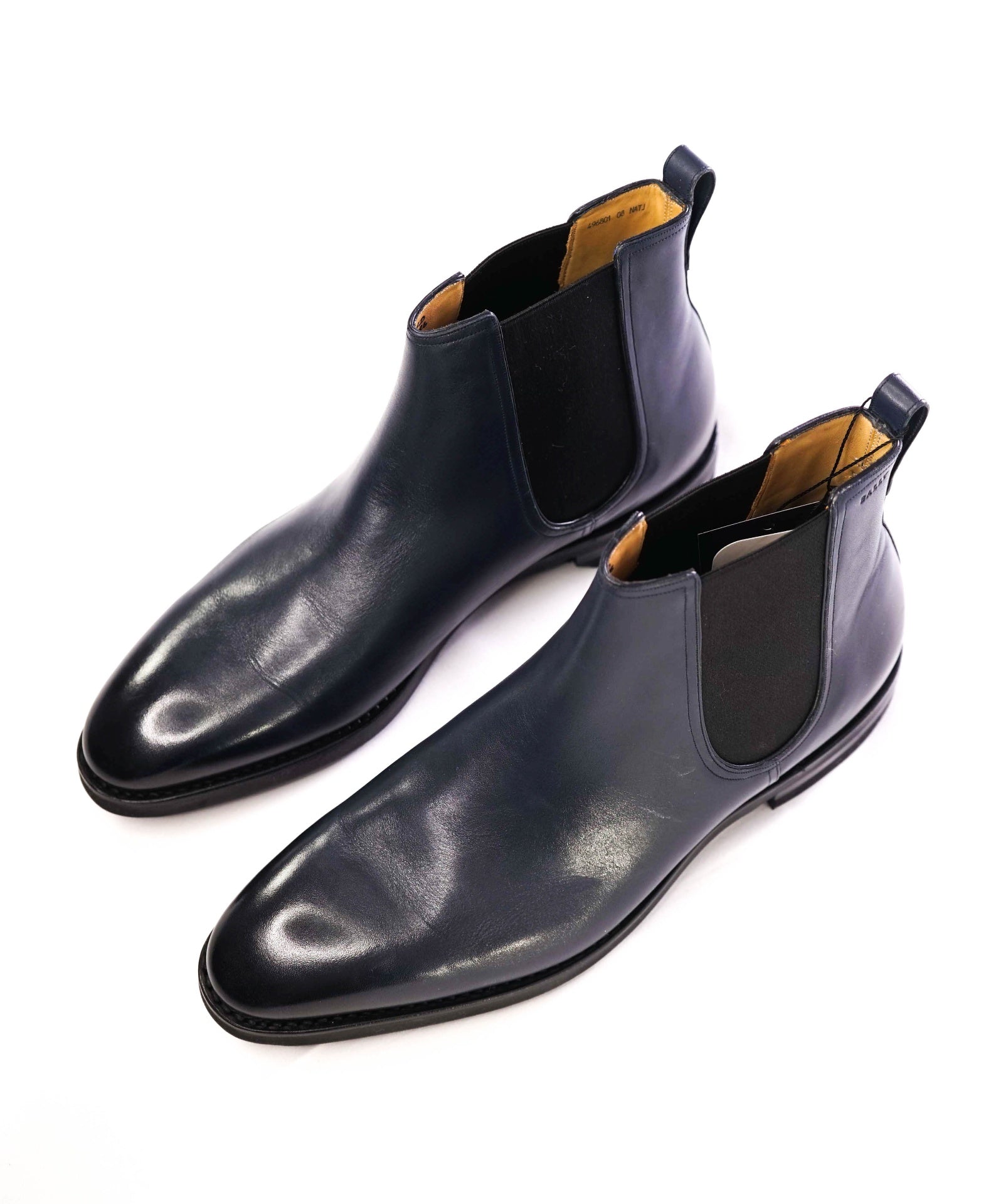 Bally Navy Blue *SCRIBE GOODYEAR* Scavone Ankle Boots 8 D US