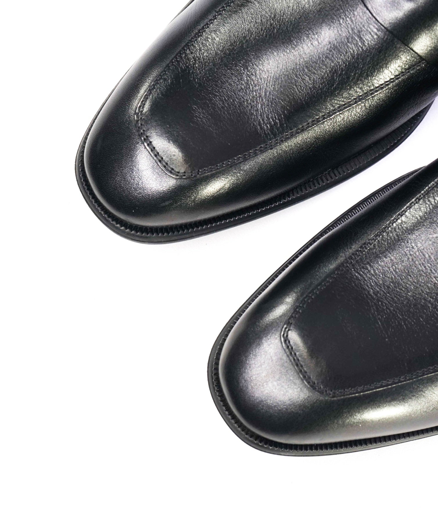Ermenegildo Zegna Black Penny Loafers Leather Shoes US 14 (EU 13)