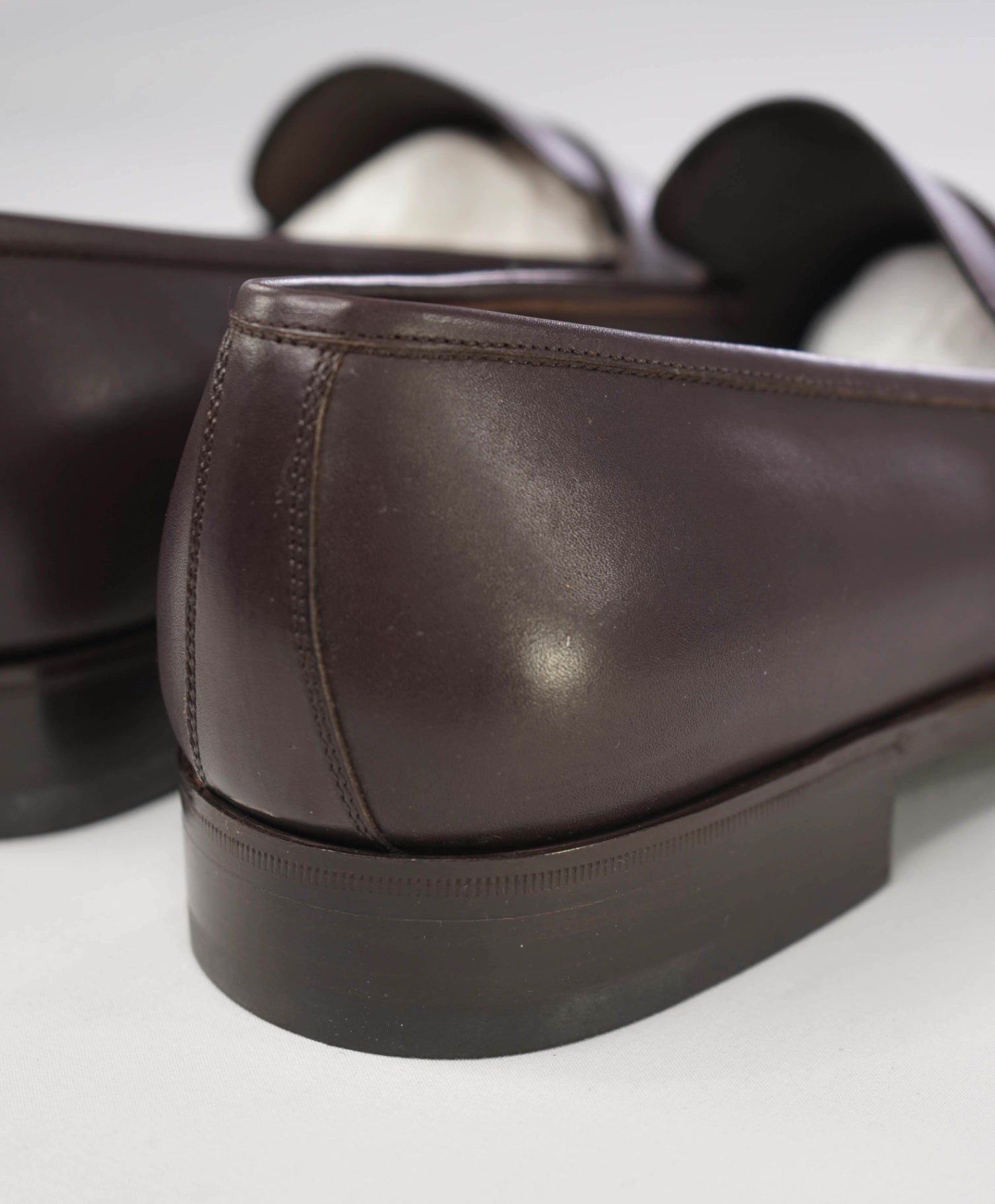 Salvatore Ferragamo Dark Brown Venetian Monk Strap Leather Shoes 10D