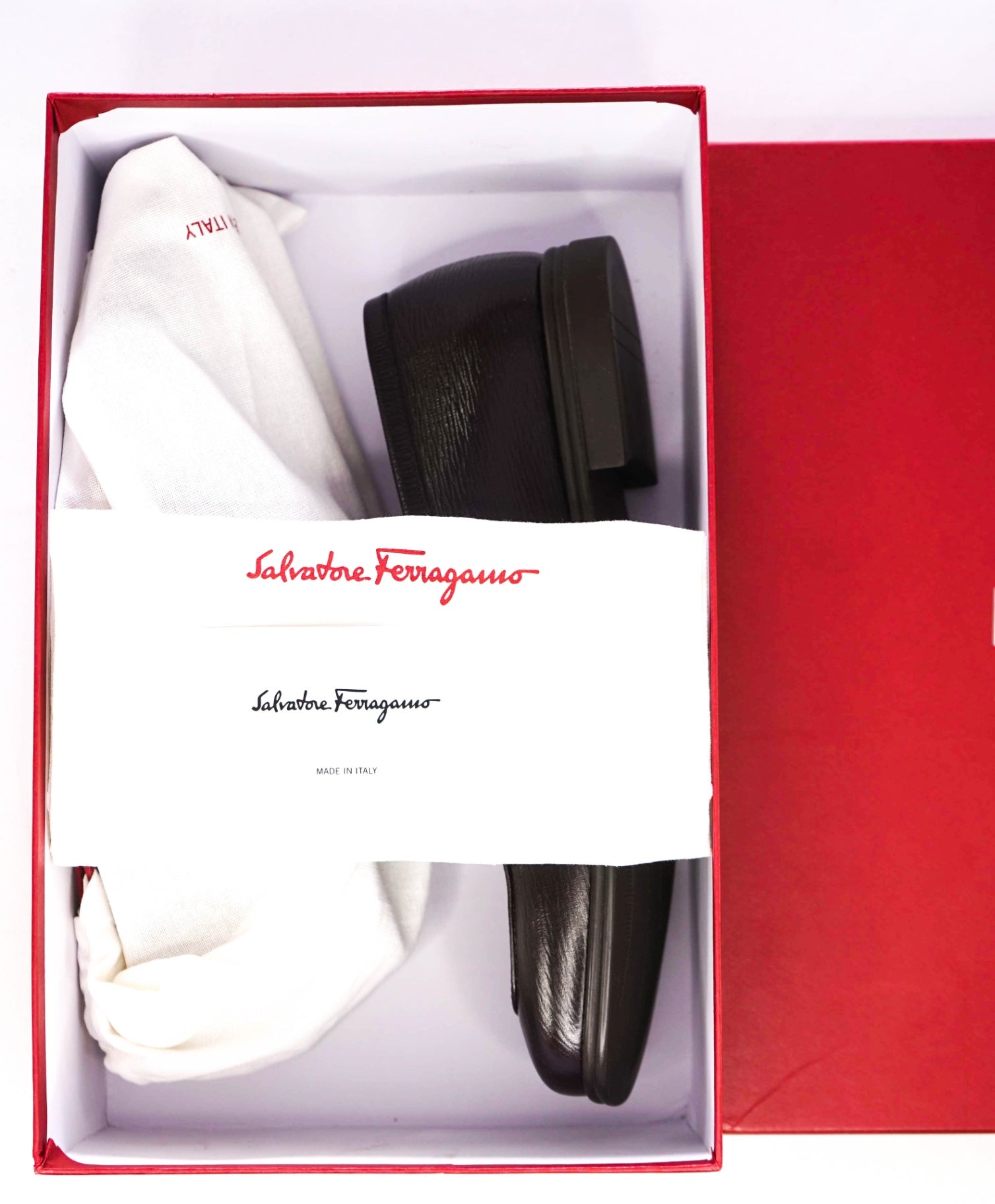 Salvatore Ferragamo *MARTIN* Dark Brown Leather Loafers 8 E