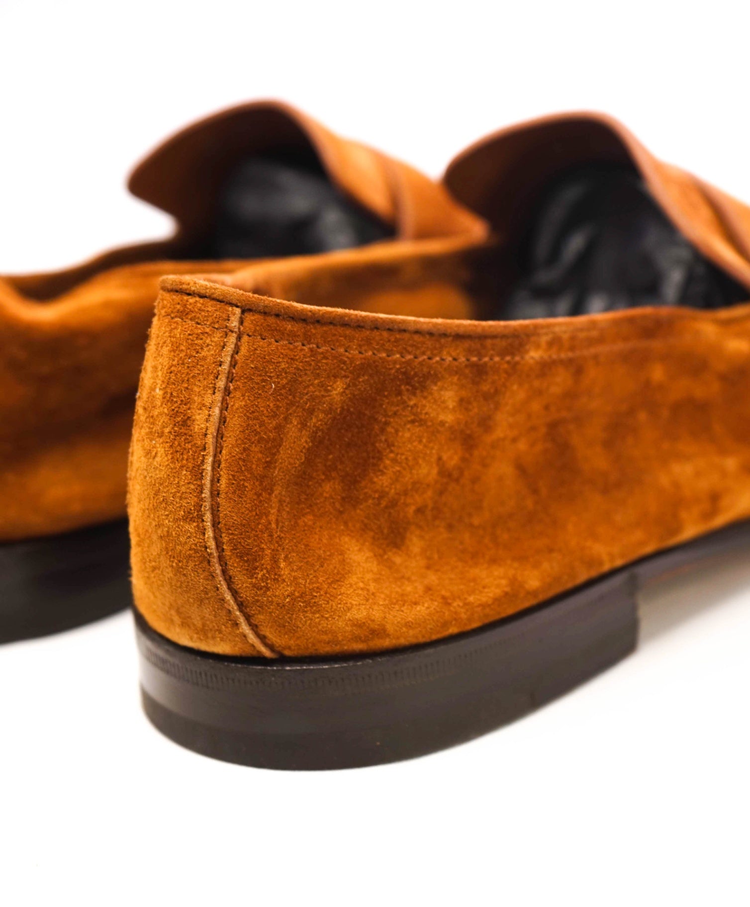 Ermenegildo Zegna RUST reverse construction L'ASOLA loafers 8US (7EU)