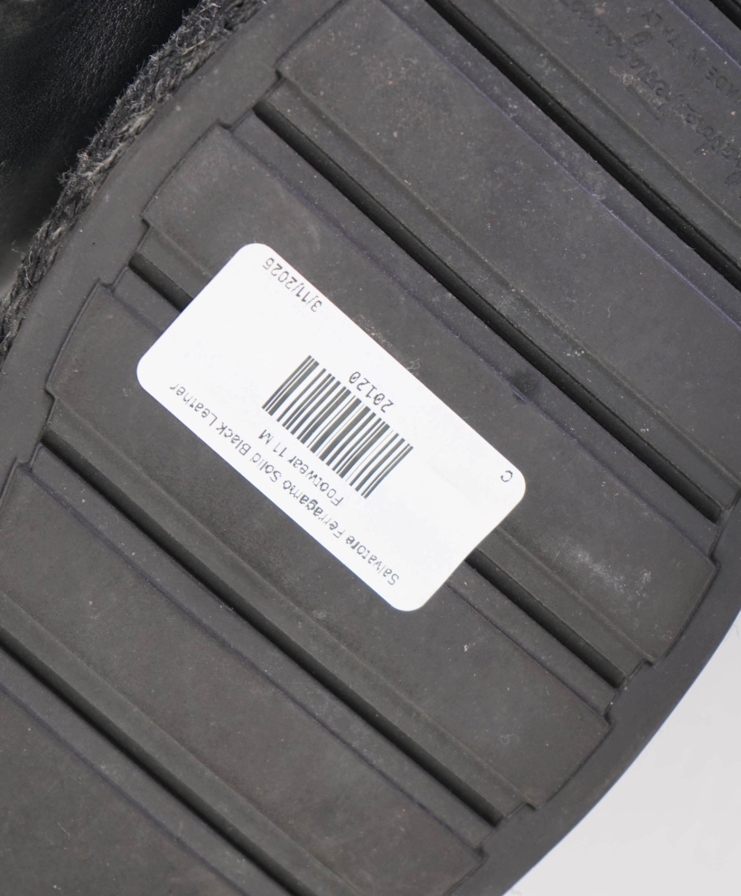 Salvatore Ferragamo GANCINI Espadrille Black Leather Footwear 11 M