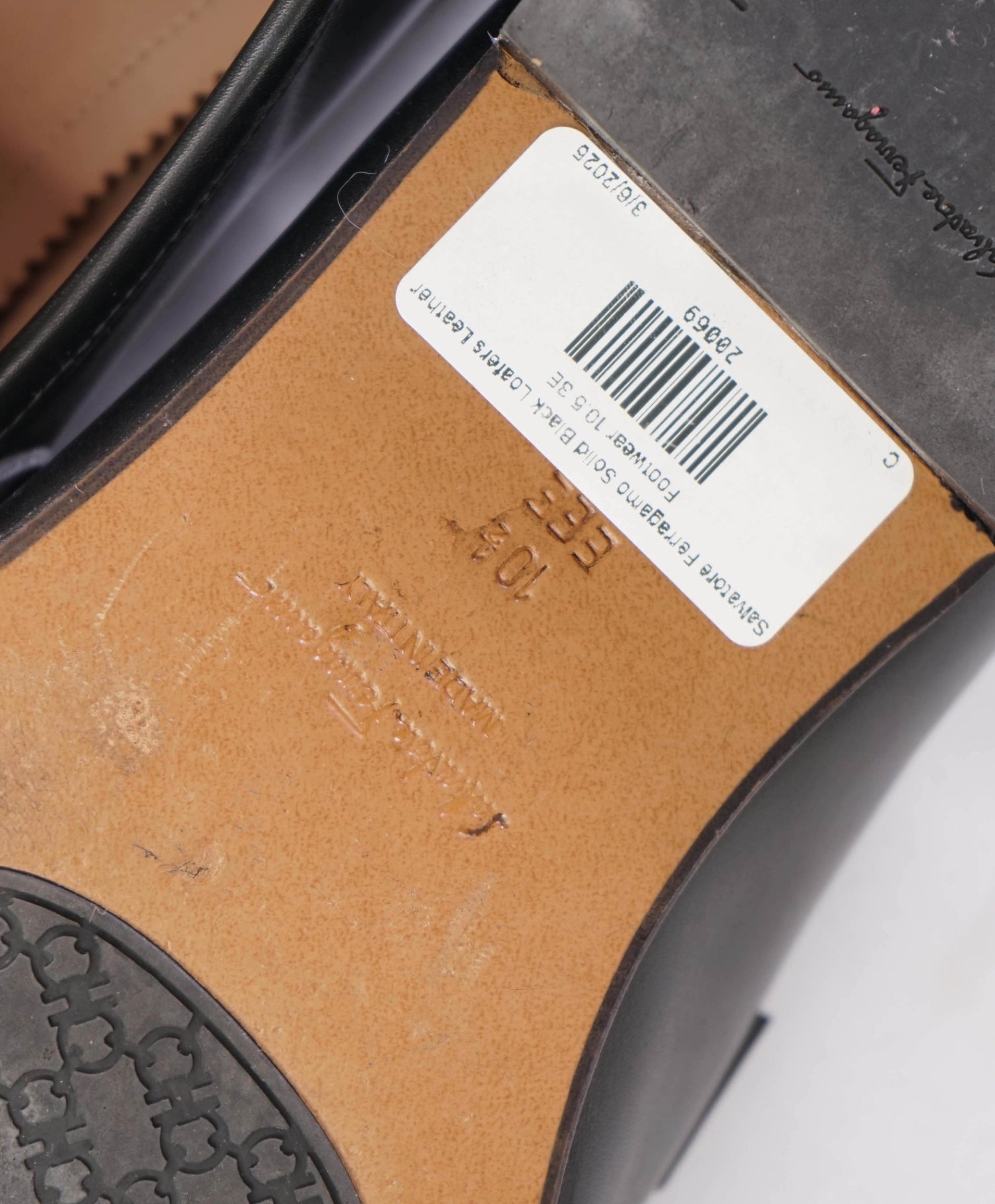 Salvatore Ferragamo Solid Black Loafers Leather Footwear 10.5 3E