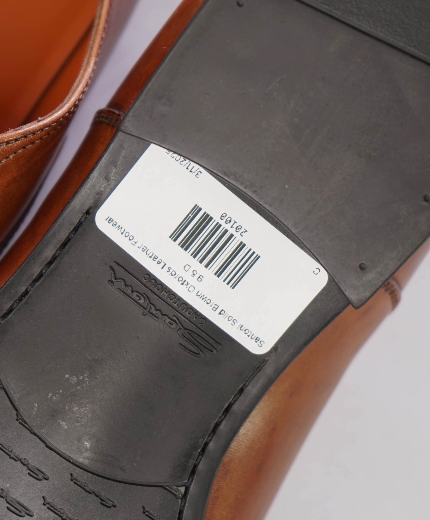 $795 Santoni Solid Brown Oxfords Leather Footwear 9.5 D