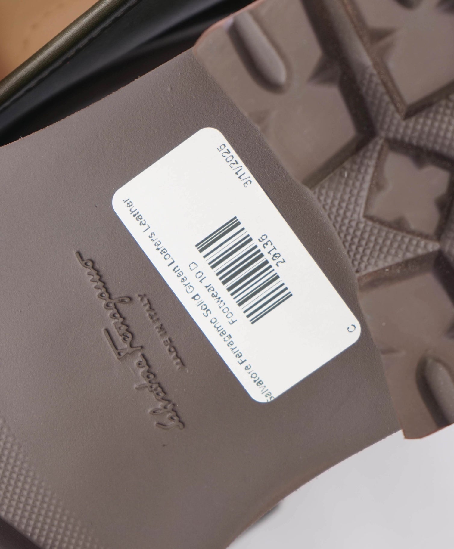 Salvatore Ferragamo Solid Green Loafers Leather Footwear 10 D