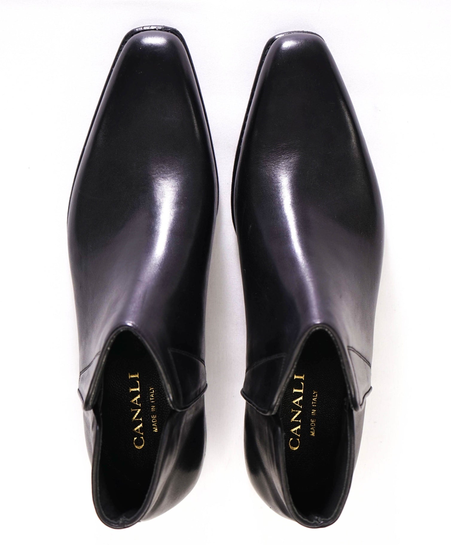 $850 CANALI *Goodyear* Black Boots Leather Chelsea Boots 10US (43EU)