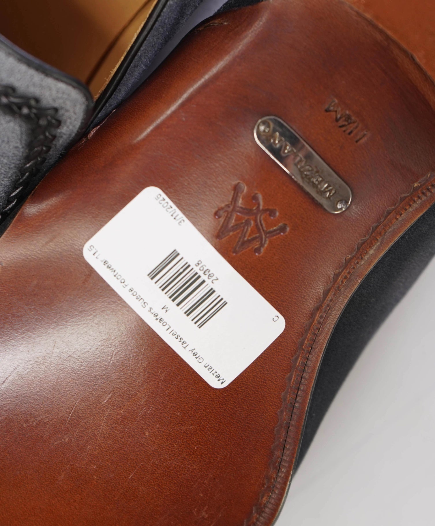 Mezlan Grey Tassel Loafers Suede Footwear 11.5 M