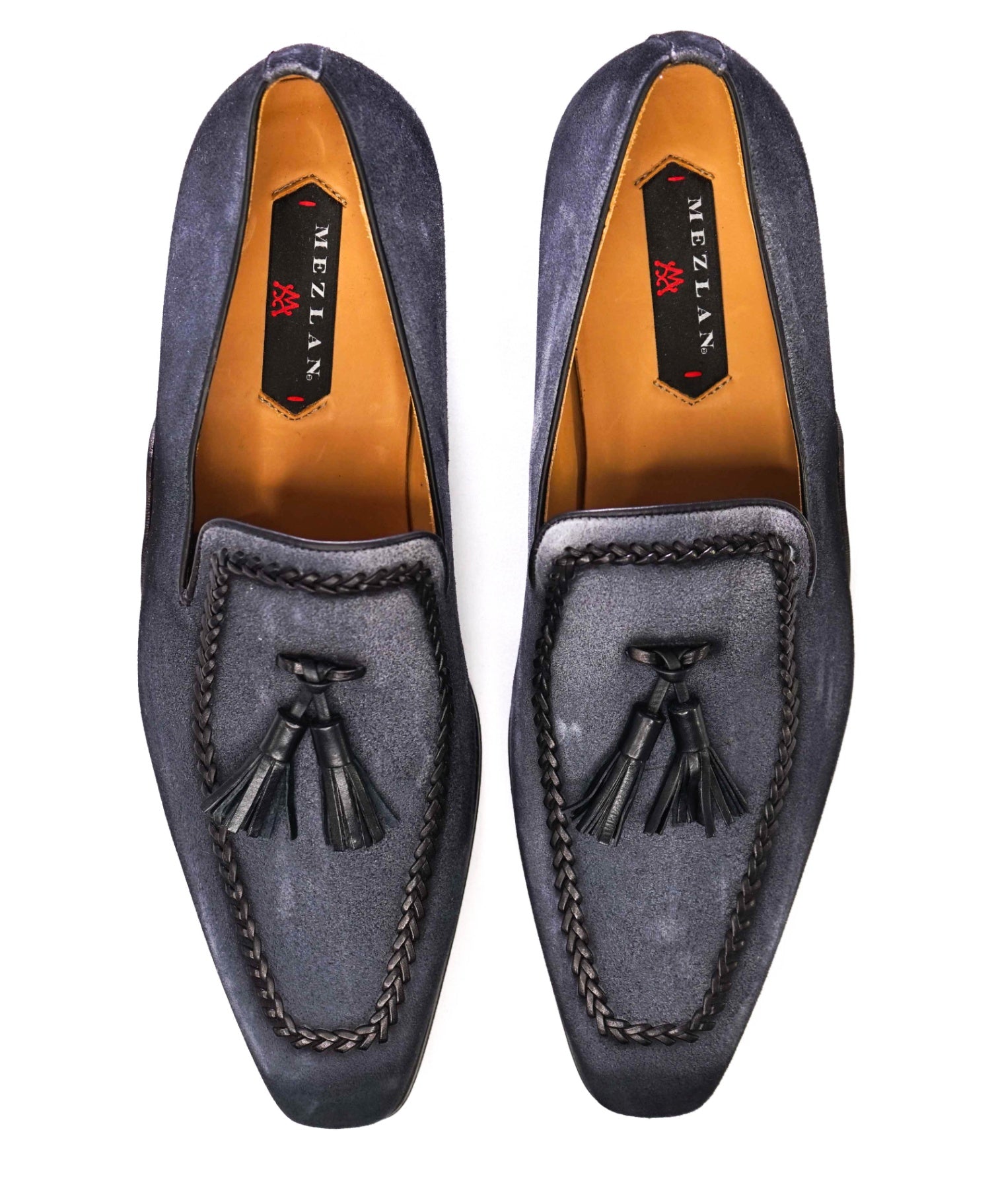 Mezlan Grey Tassel Loafers Suede Footwear 11.5 M