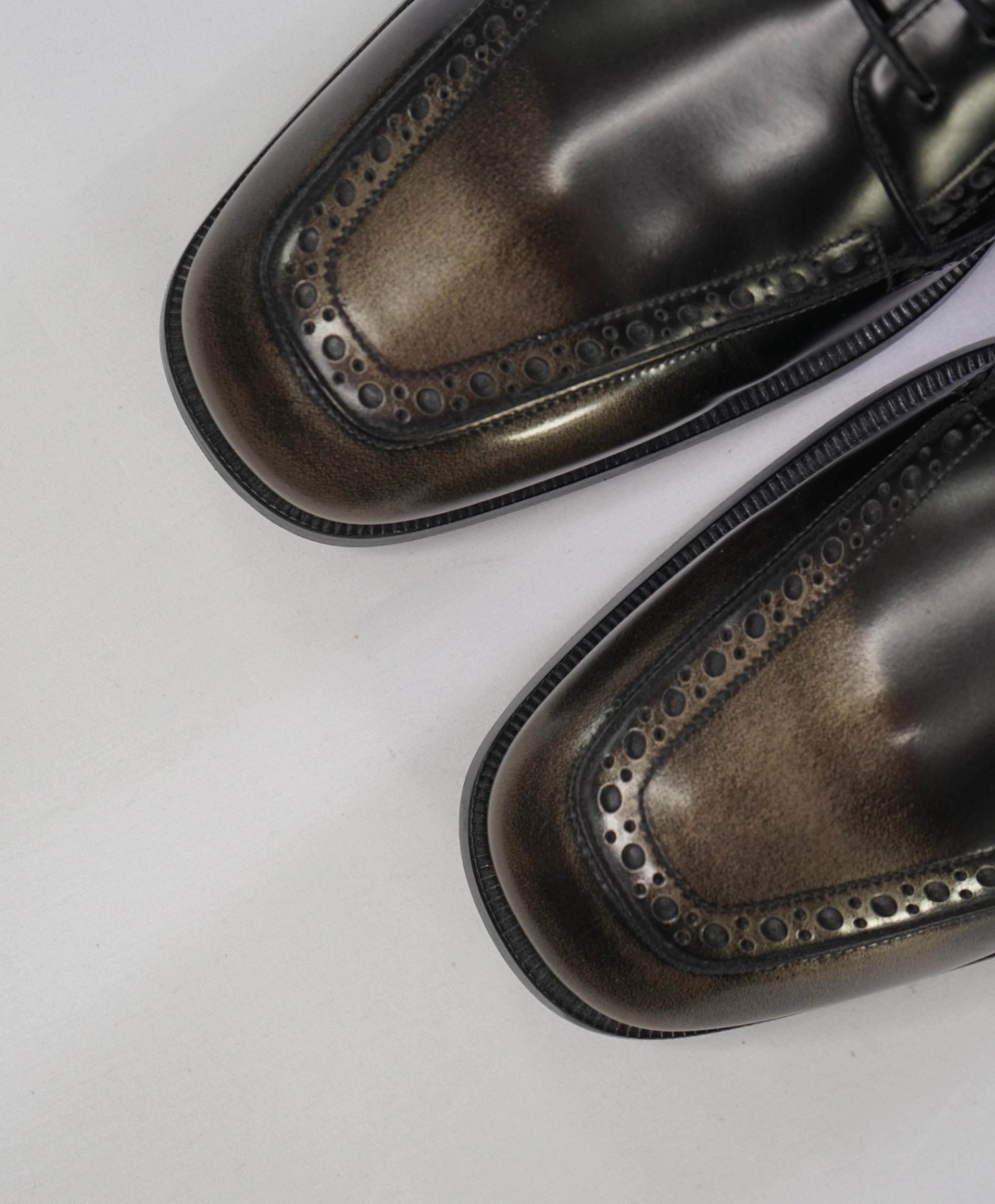 $925 Jimmy Choo Black Derbies Leather Footwear Oxfords 9.5