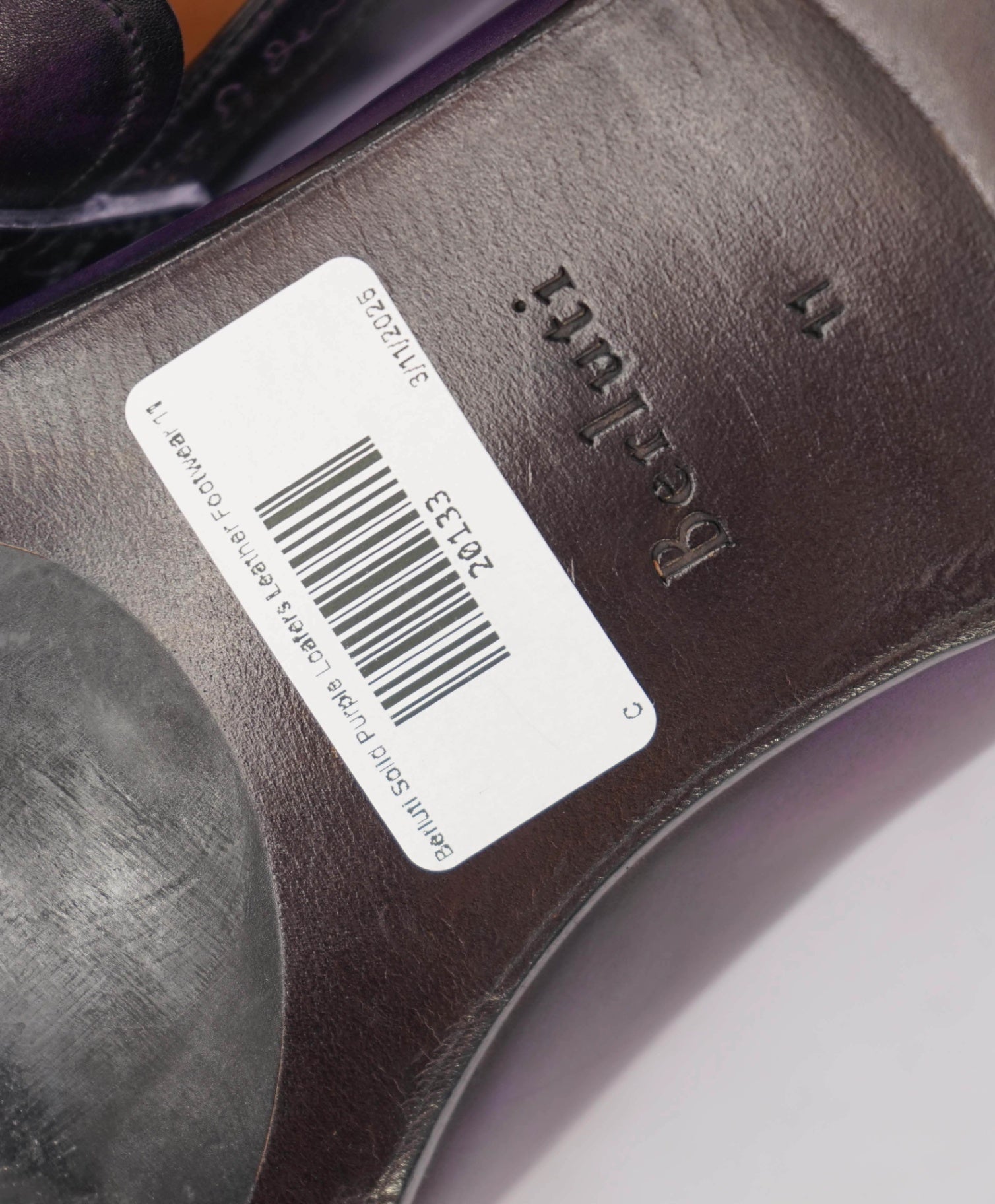 $2,480 Berluti Solid Purple SCRITO Loafers Leather Footwear 12US (11IT)