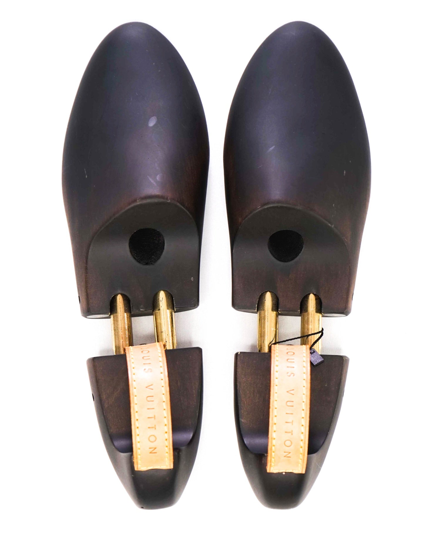 LOUIS VUITTON Black Cedar Wood / Leather Shoetree 8US (7IT)