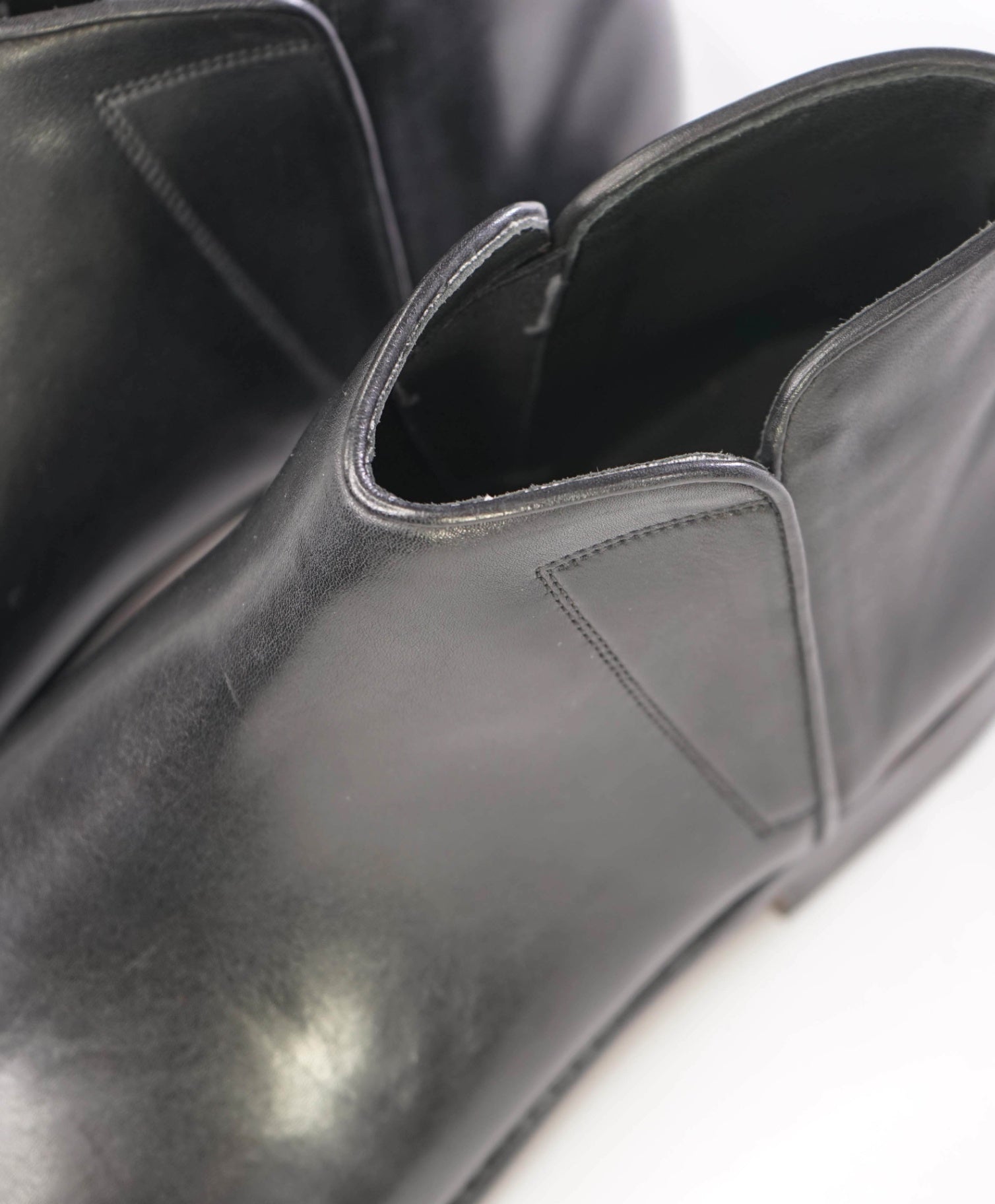 $850 CANALI *Goodyear* Black Boots Leather Chelsea Boots 10US (43EU)