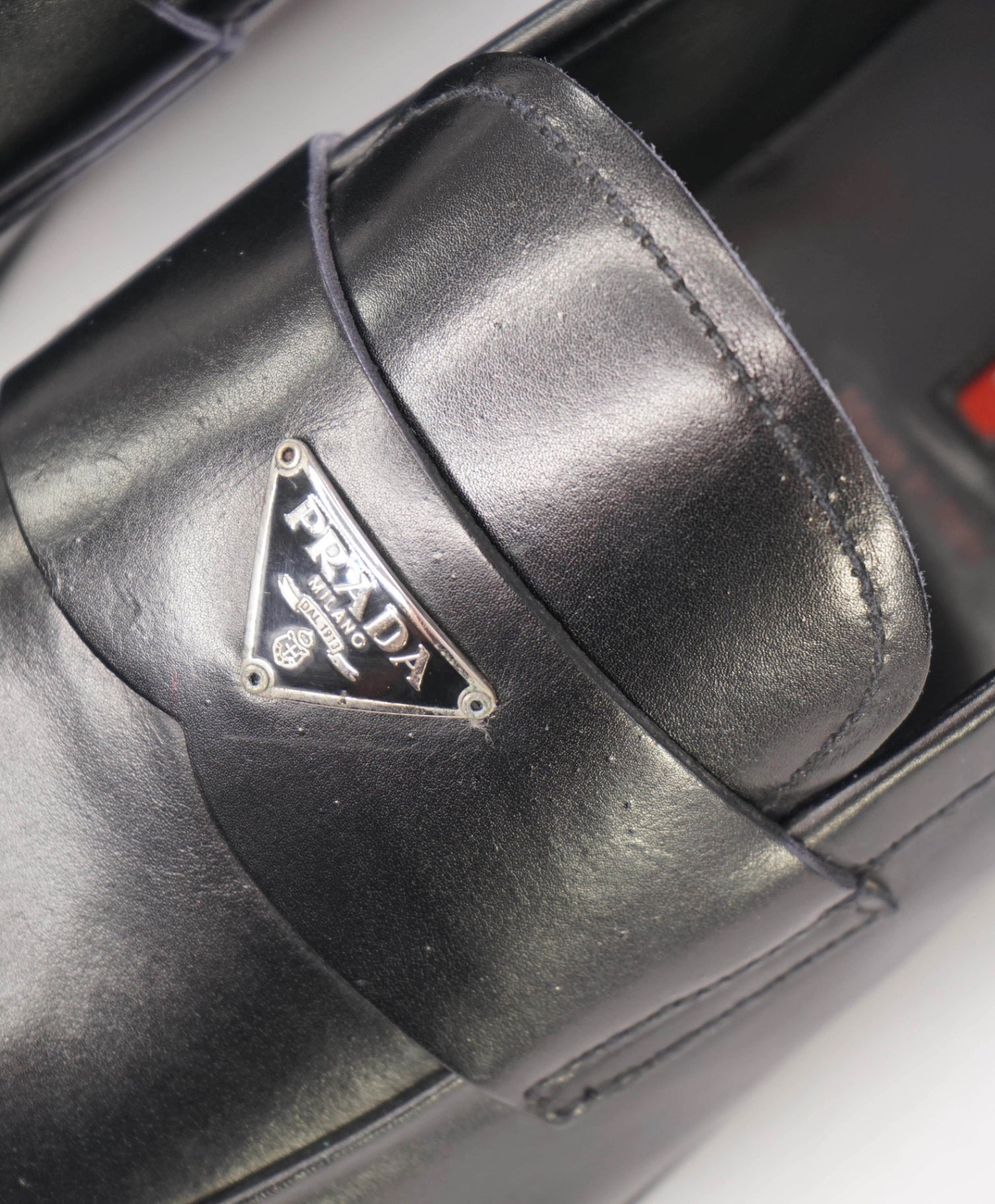 $1,090 Prada Solid Black Loafers Leather Footwear 10US (9IT)