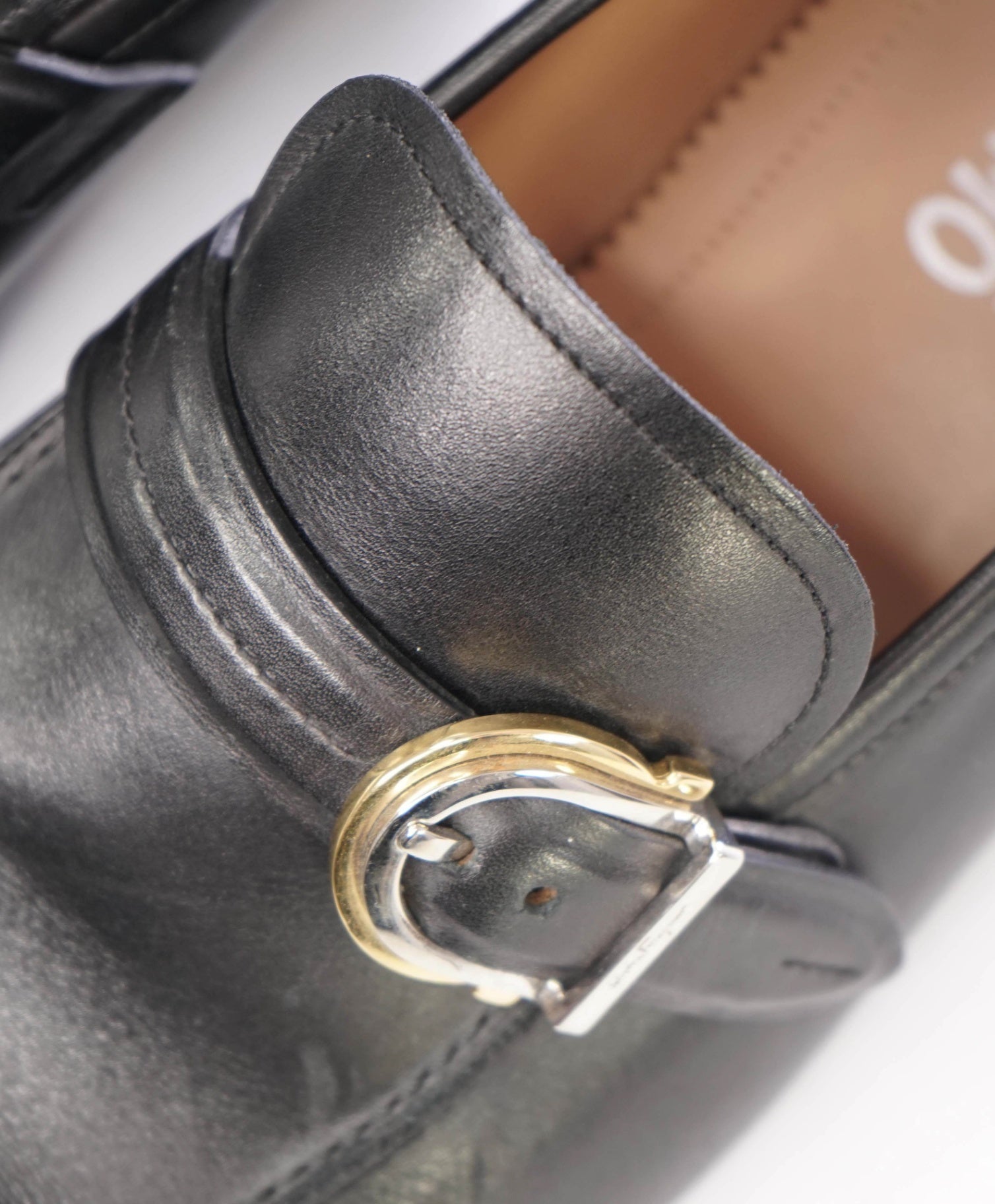 Salvatore Ferragamo Solid Black Loafers Leather Footwear 10.5 3E