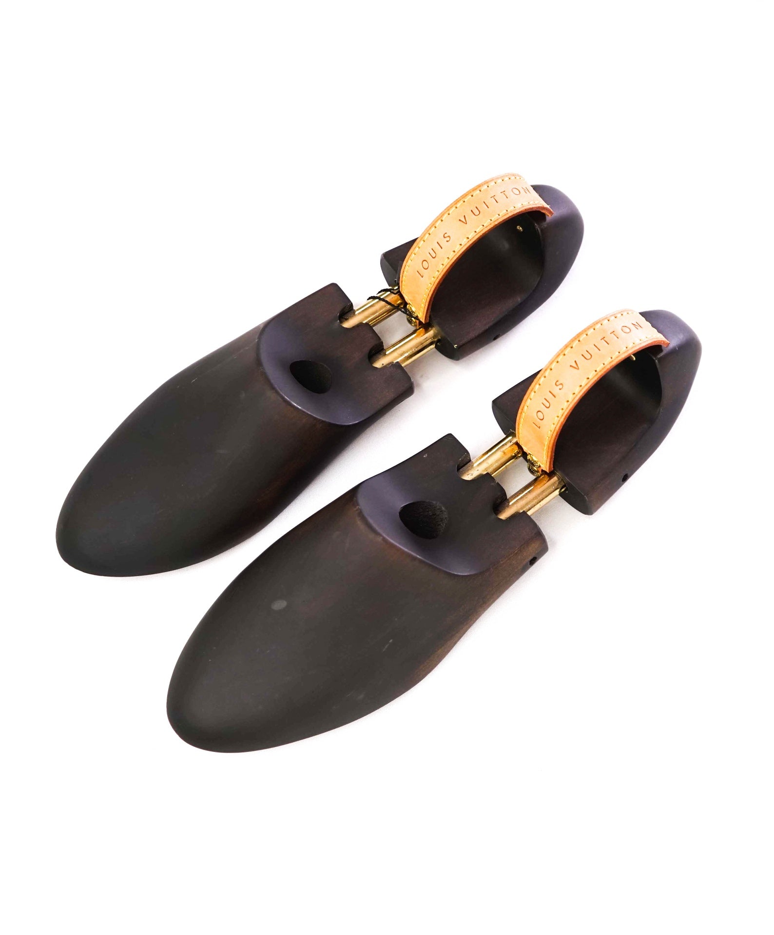 LOUIS VUITTON Black Cedar Wood / Leather Shoetree 8US (7IT)