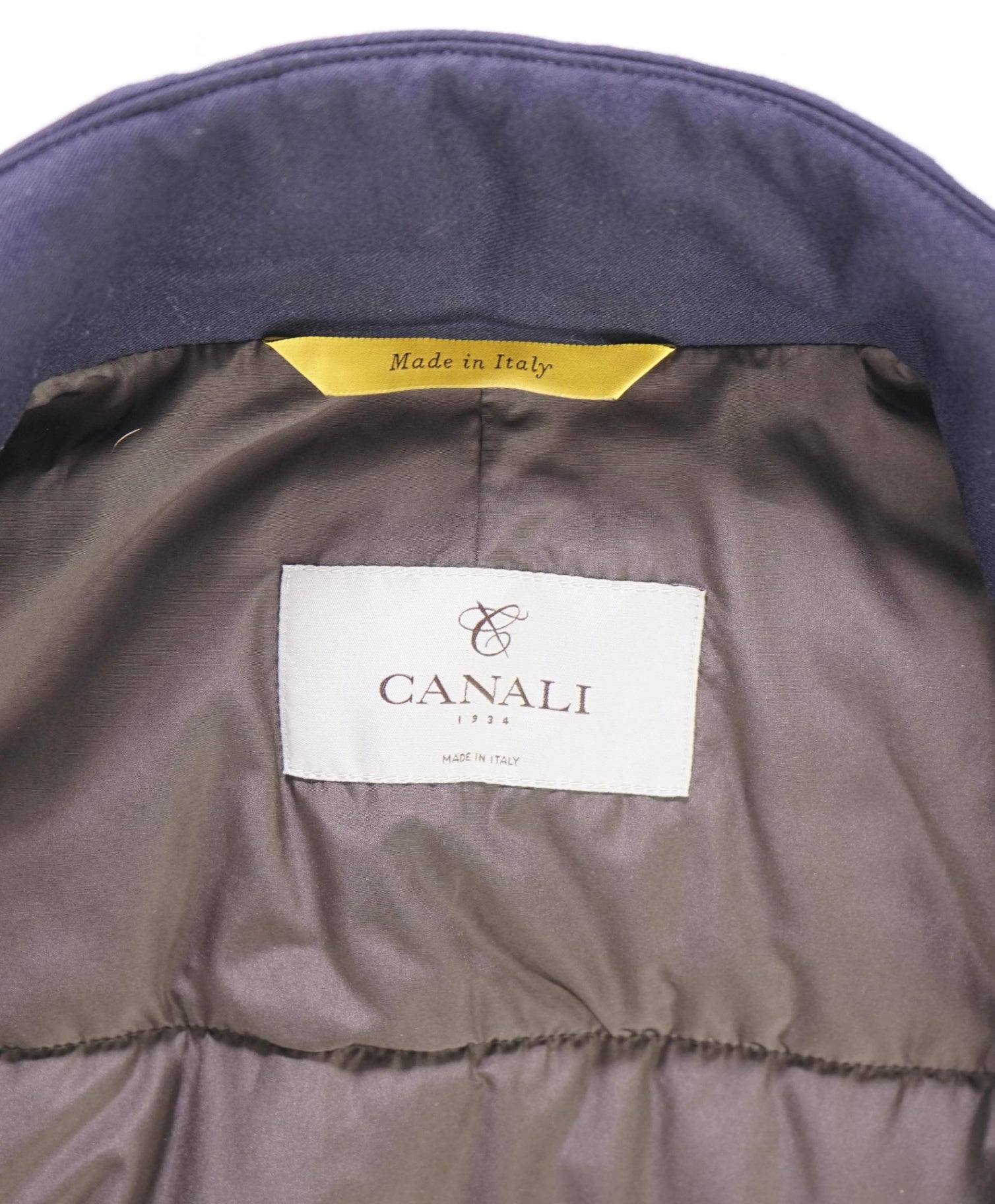 $1,395 Canali Solid Navy Wool Vest 40US (50EU) L