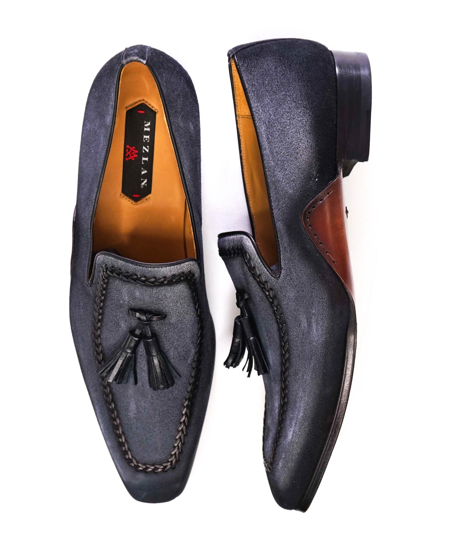 Mezlan Grey Tassel Loafers Suede Footwear 11.5 M