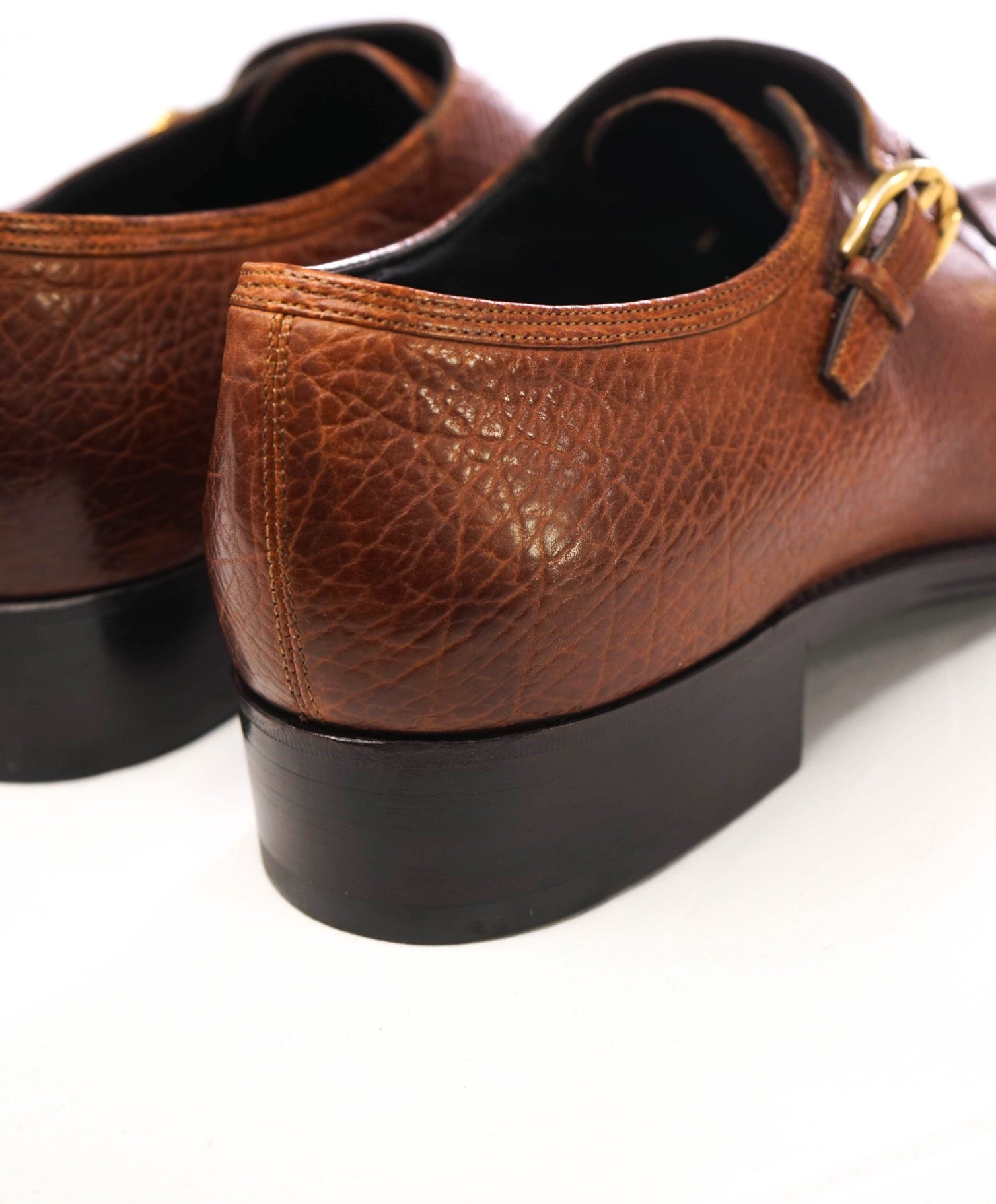 Salvatore Ferragamo Limited Edition TRAMEZZA Brown Monk straps Loafers 11 B