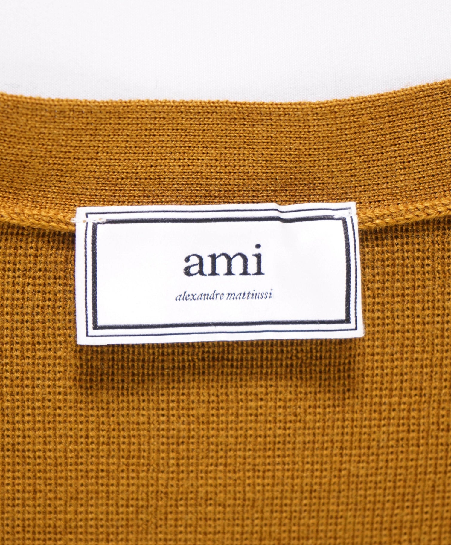 $600 Ami Solid Brown Wool Cardigan Sweater M