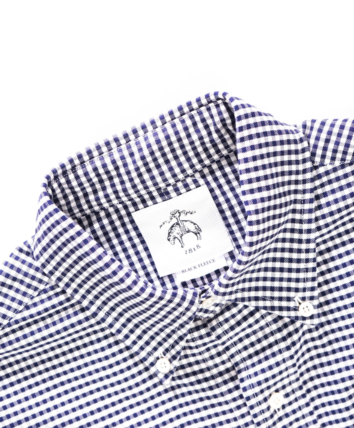 Black Fleece Navy/White Gigham Cotton Shirt BB1