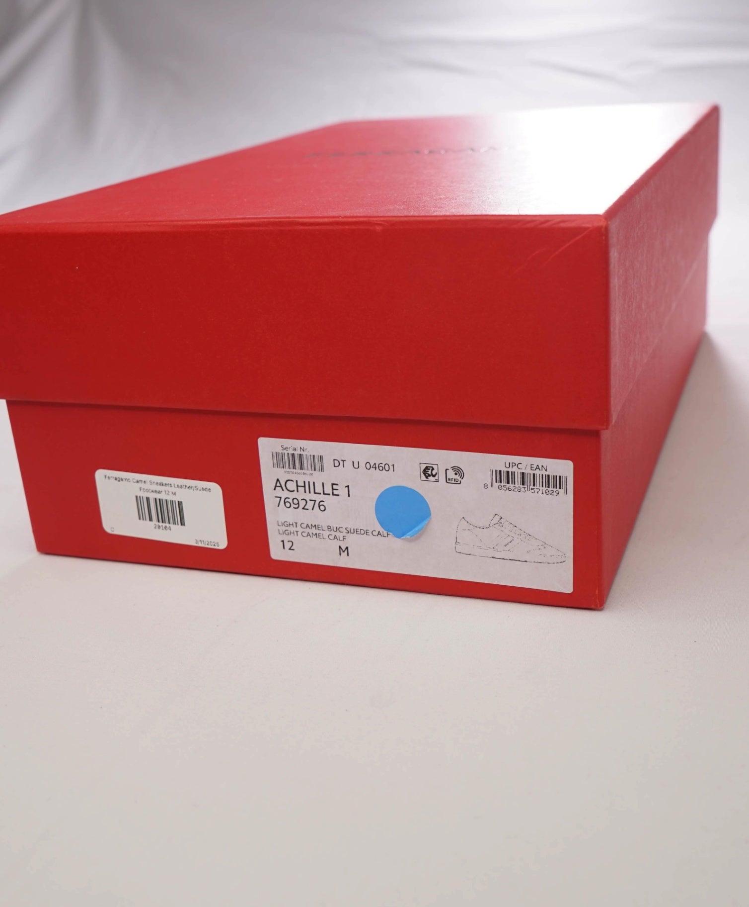 Ferragamo *ACHILES* Camel Sneakers Leather/Suede Footwear 12 M