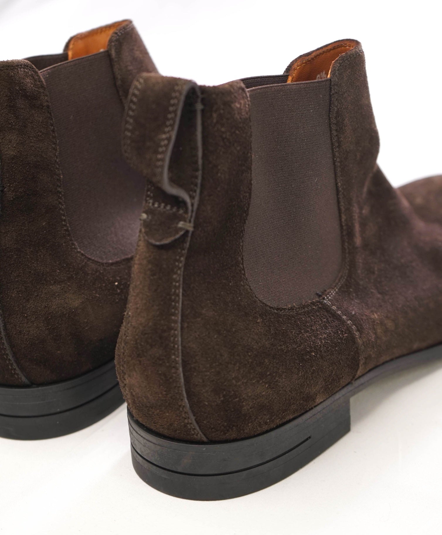 $850 Ermenegildo Zegna Brown Boots Suede MSMTCH SIZE L10 / R10.5