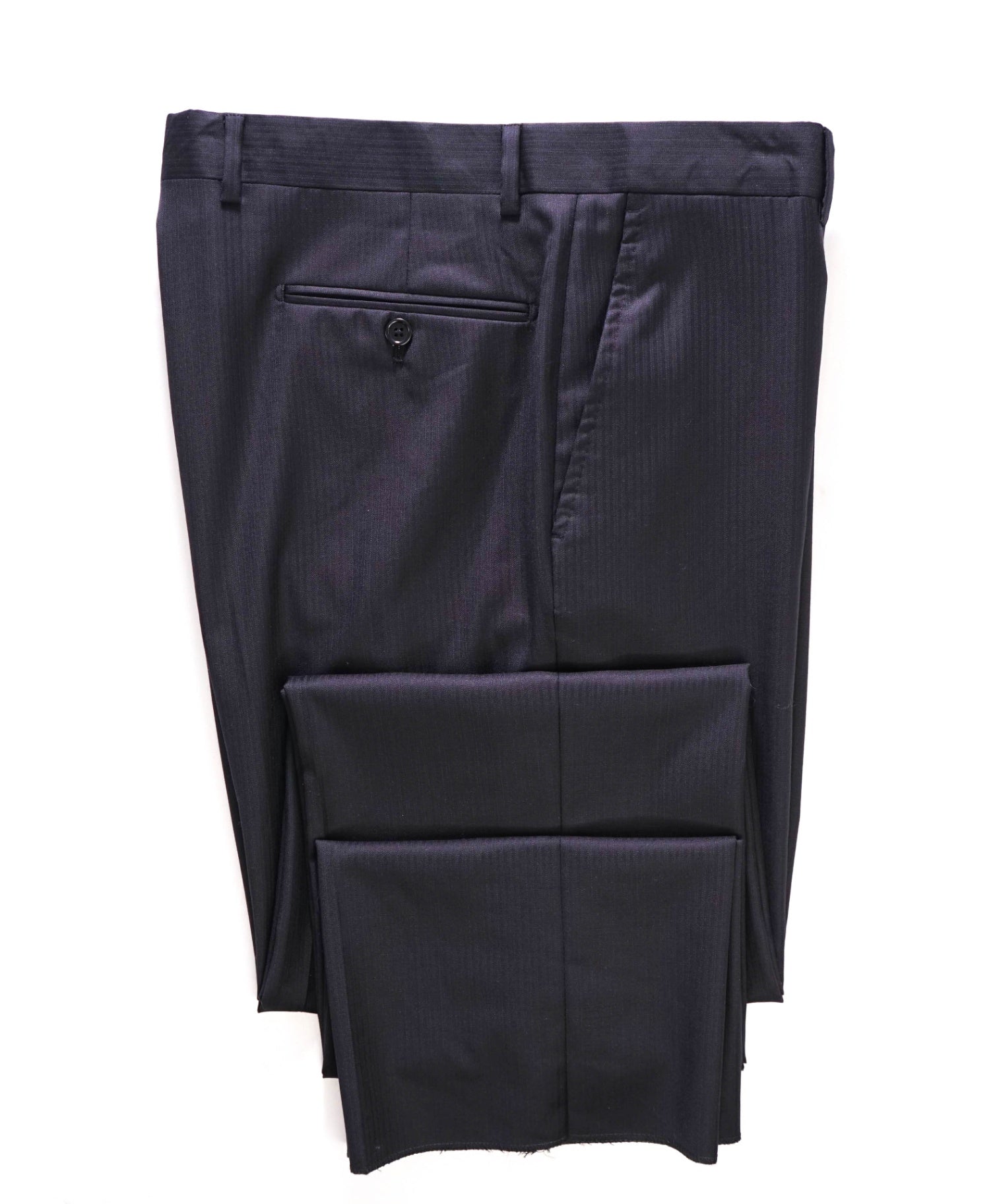 $395 Saks Fifth Avenue Black Tonal Stripe CLASSIC FIT Wool Pants 37W20140