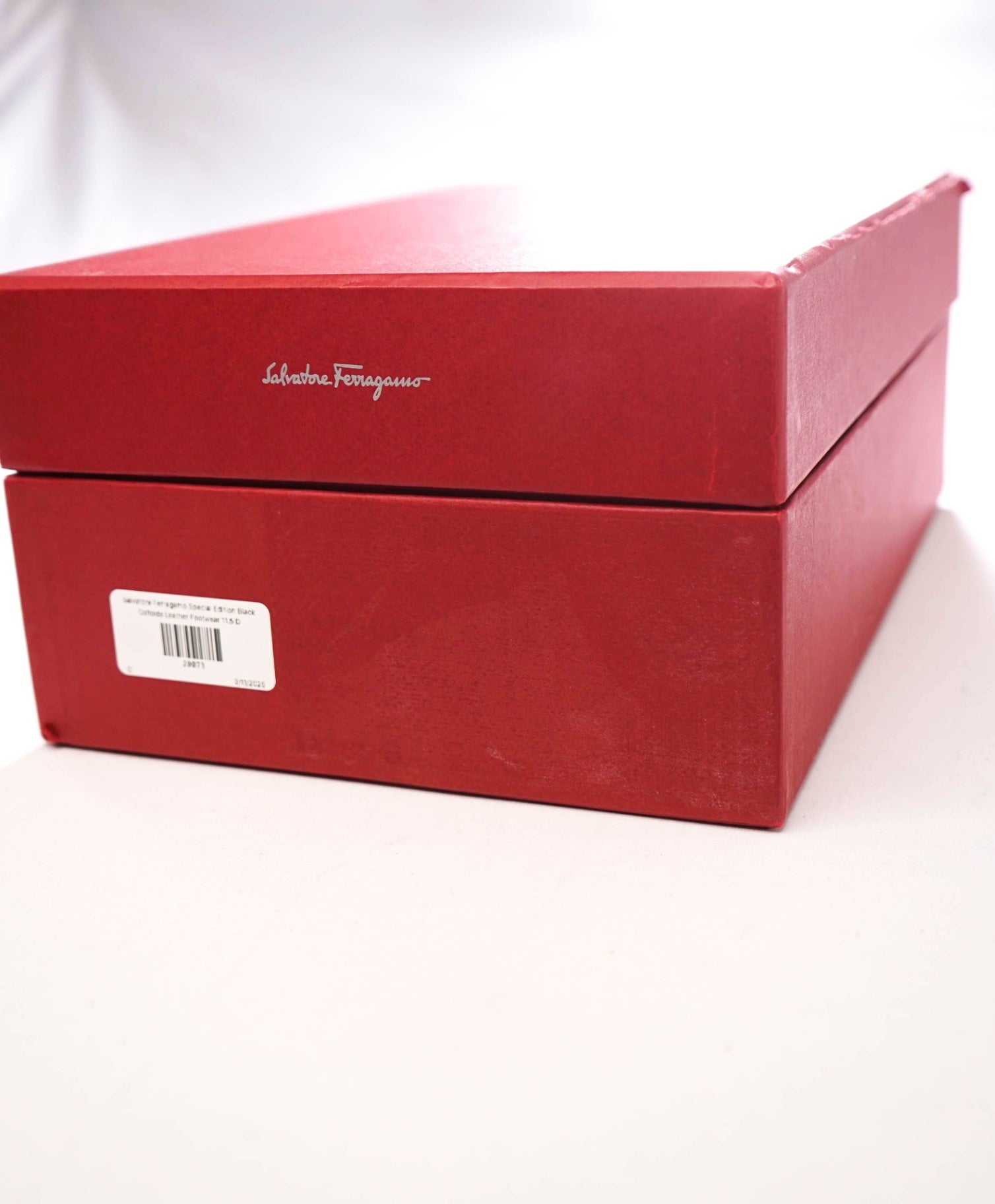 $1,595 Salvatore Ferragamo *Special Edition* Black Oxfords Leather 11.5 D