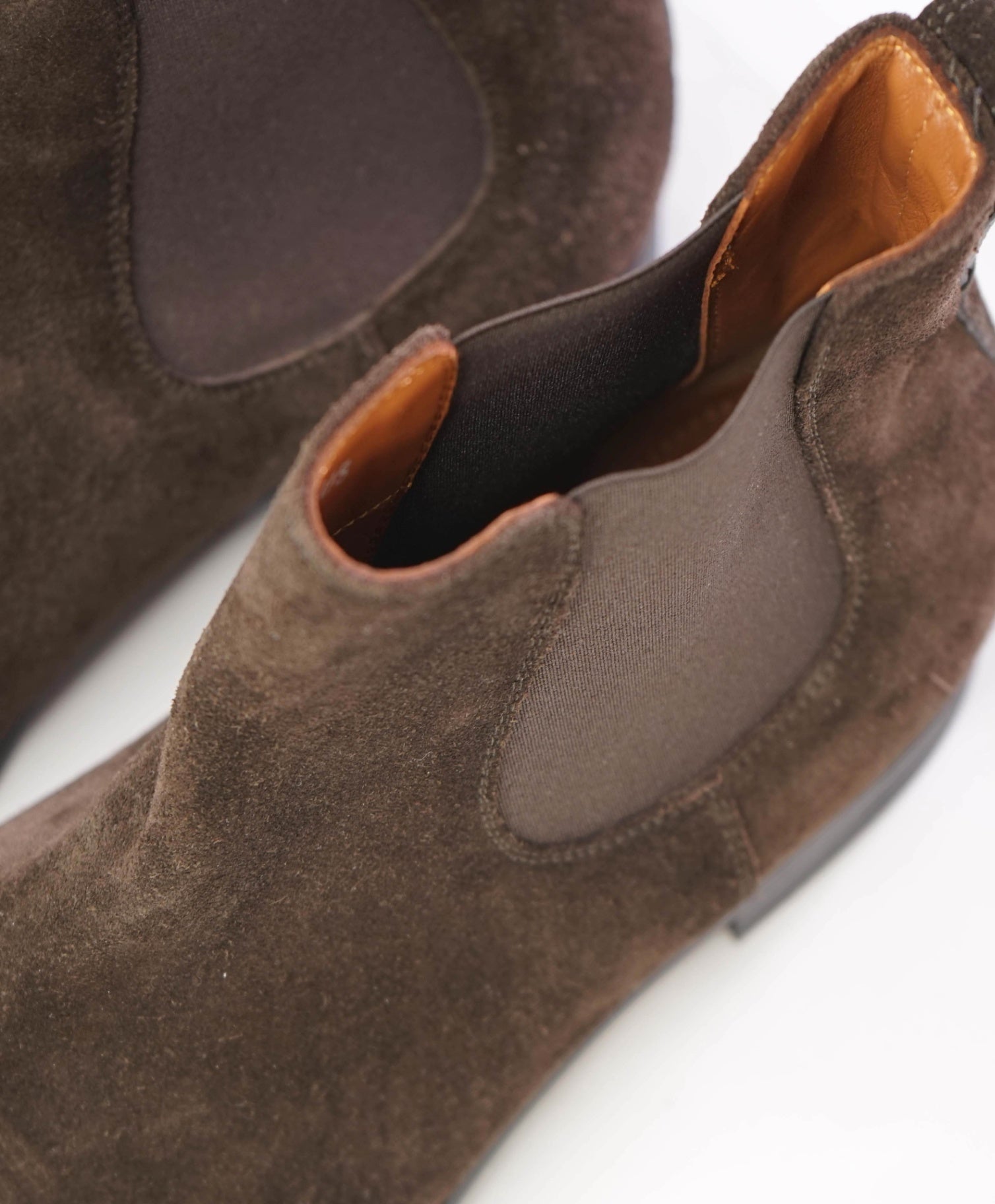 $850 Ermenegildo Zegna Brown Boots Suede MSMTCH SIZE L10 / R10.5