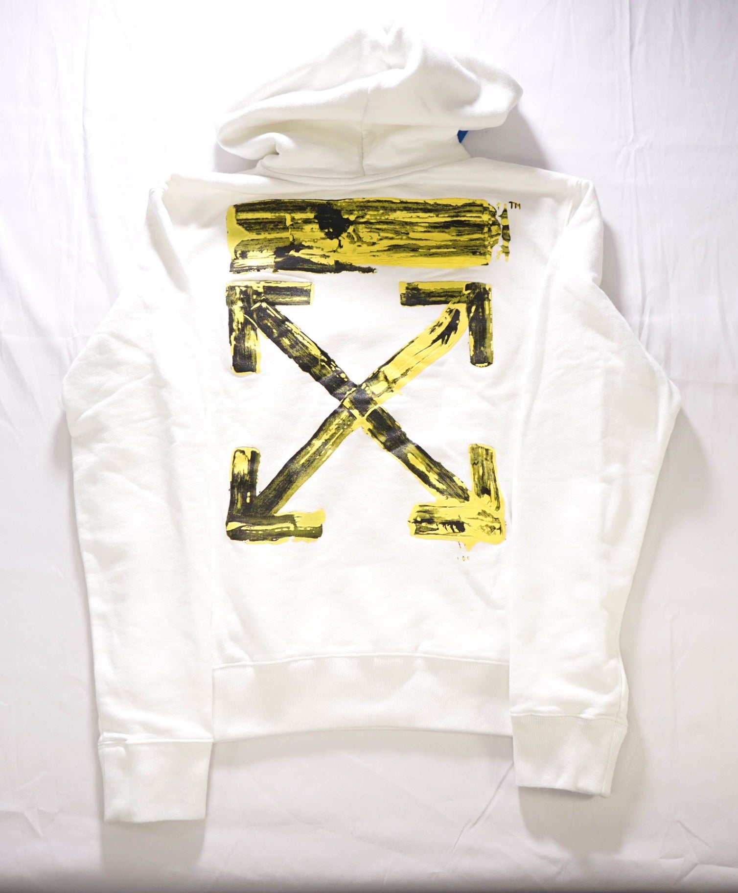 Off-White acrylic arrows oversize hoodie White Cotton Sweater S