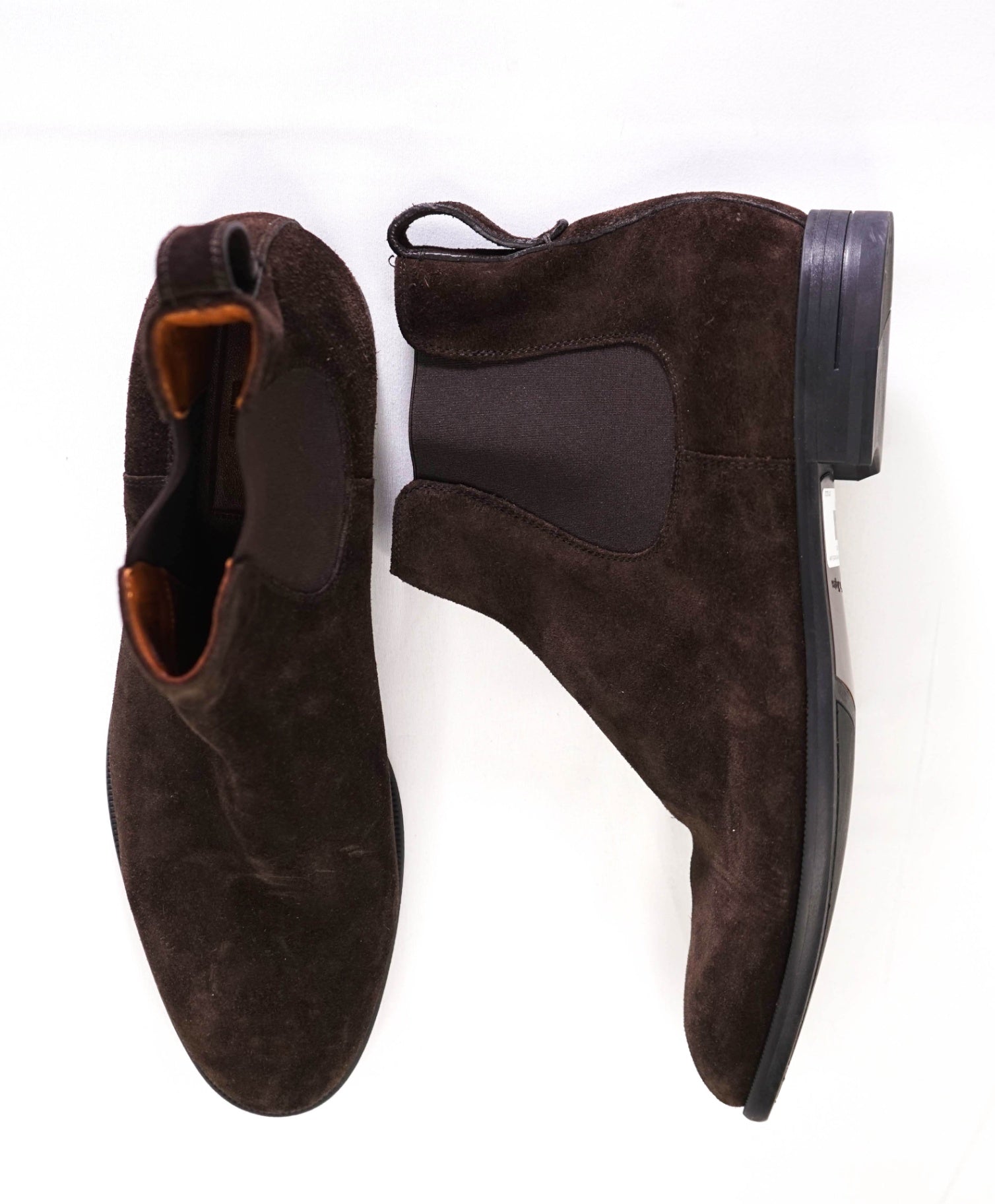 $850 Ermenegildo Zegna Brown Boots Suede MSMTCH SIZE L10 / R10.5