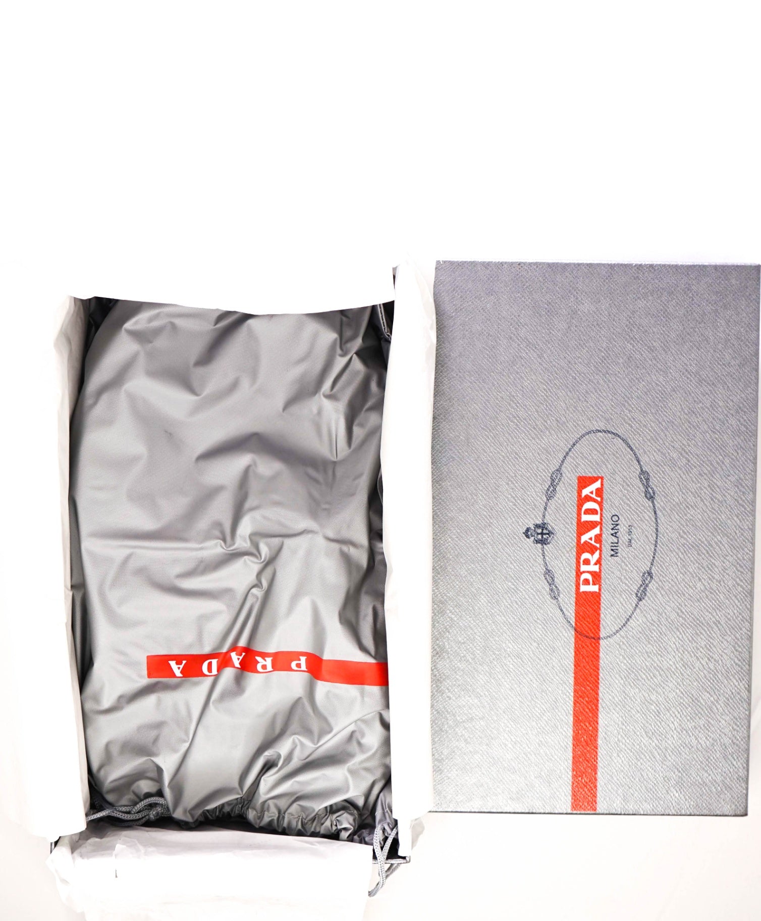 $795 Prada LINEA ROSSA Solid Black Derbies Leather Footwear 12US (11IT)