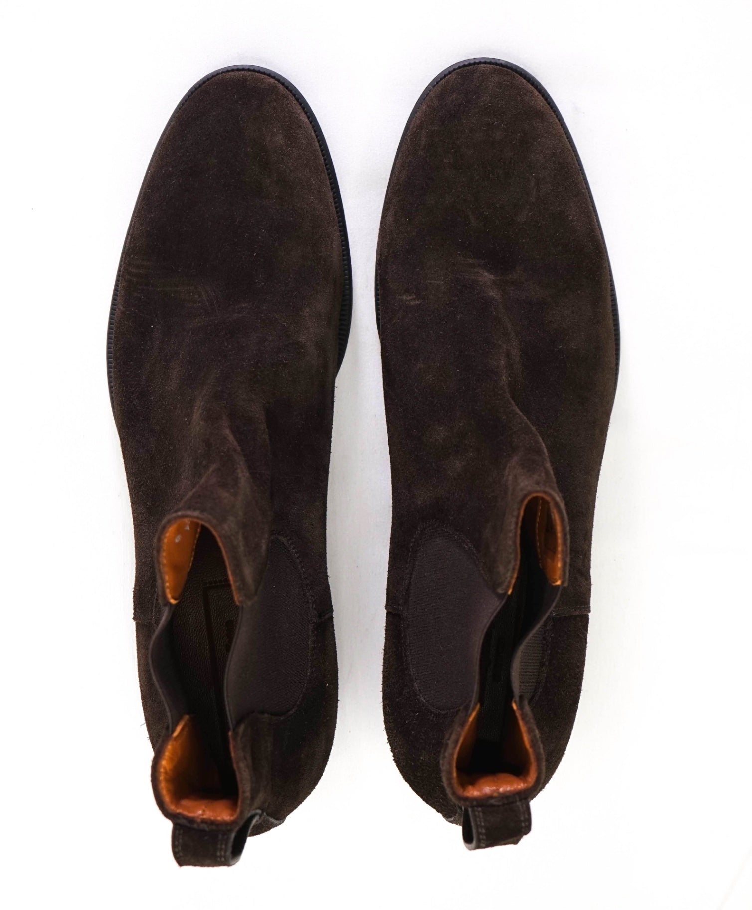 $850 Ermenegildo Zegna Brown Boots Suede MSMTCH SIZE L10 / R10.5