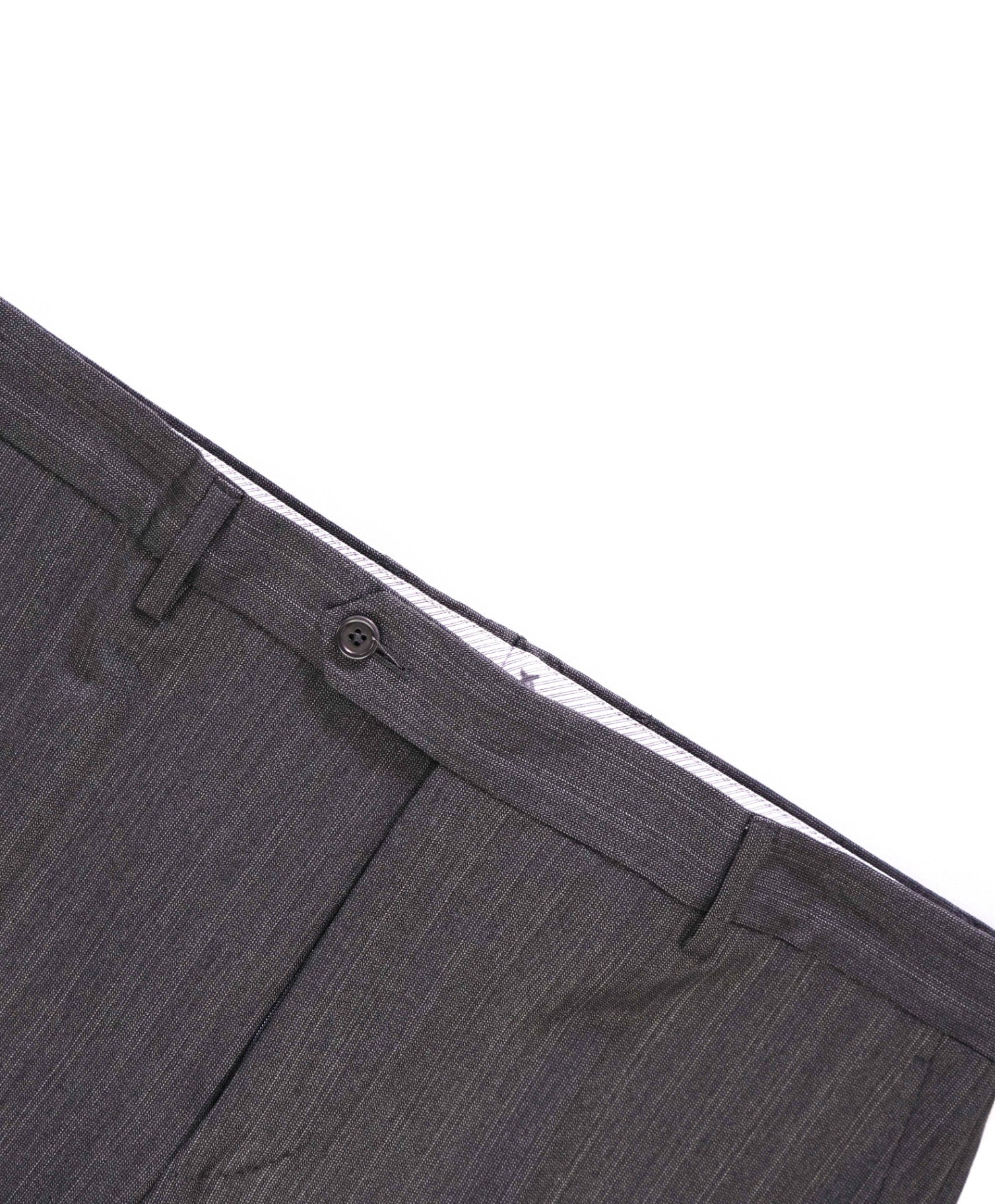 $395 Saks Fifth Avenue Grey Stripe Wool/Silk Pants 34W