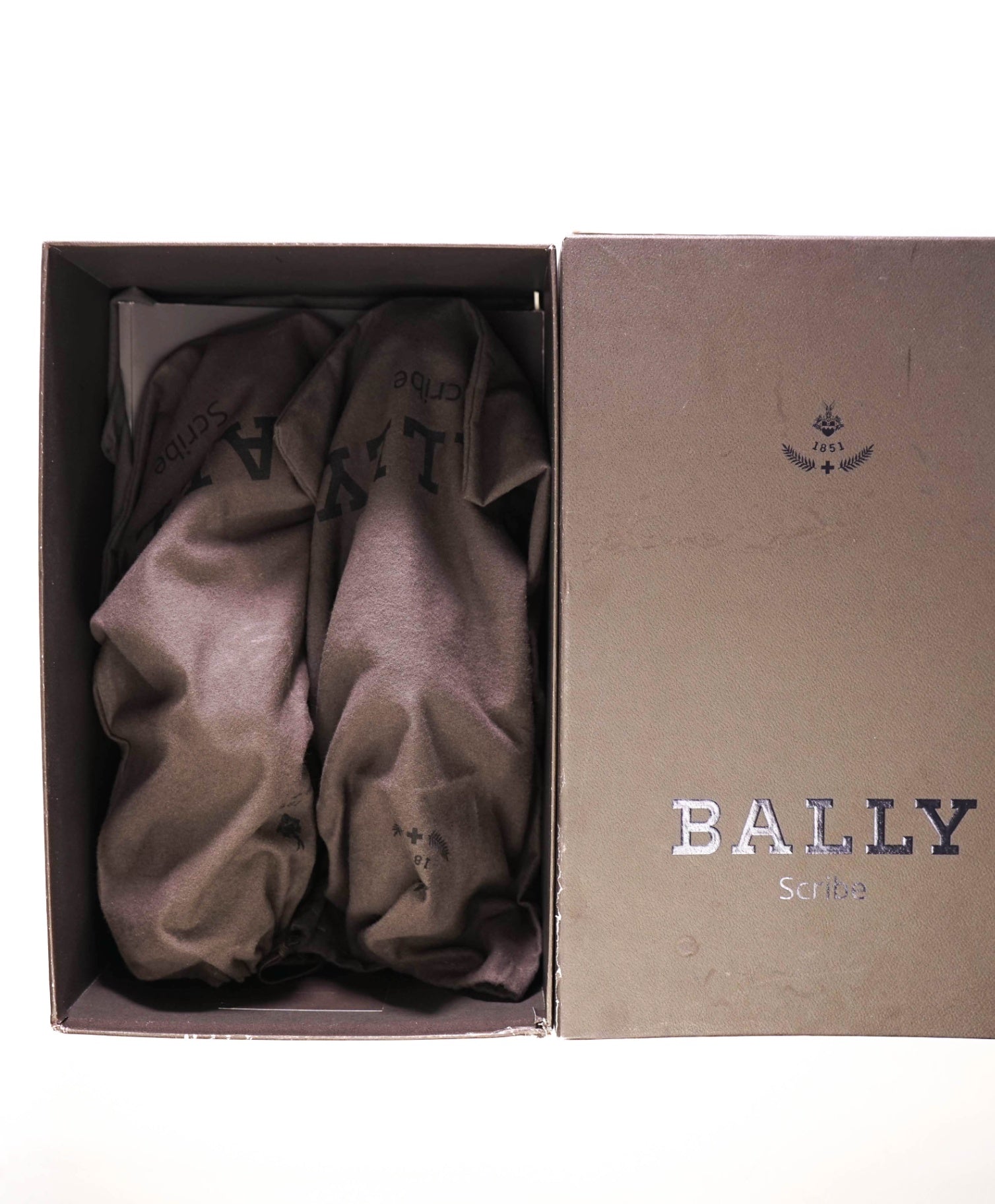 $900 Bally SCRIBE Solid Black Wingtip Oxfords Leather Footwear 9 US