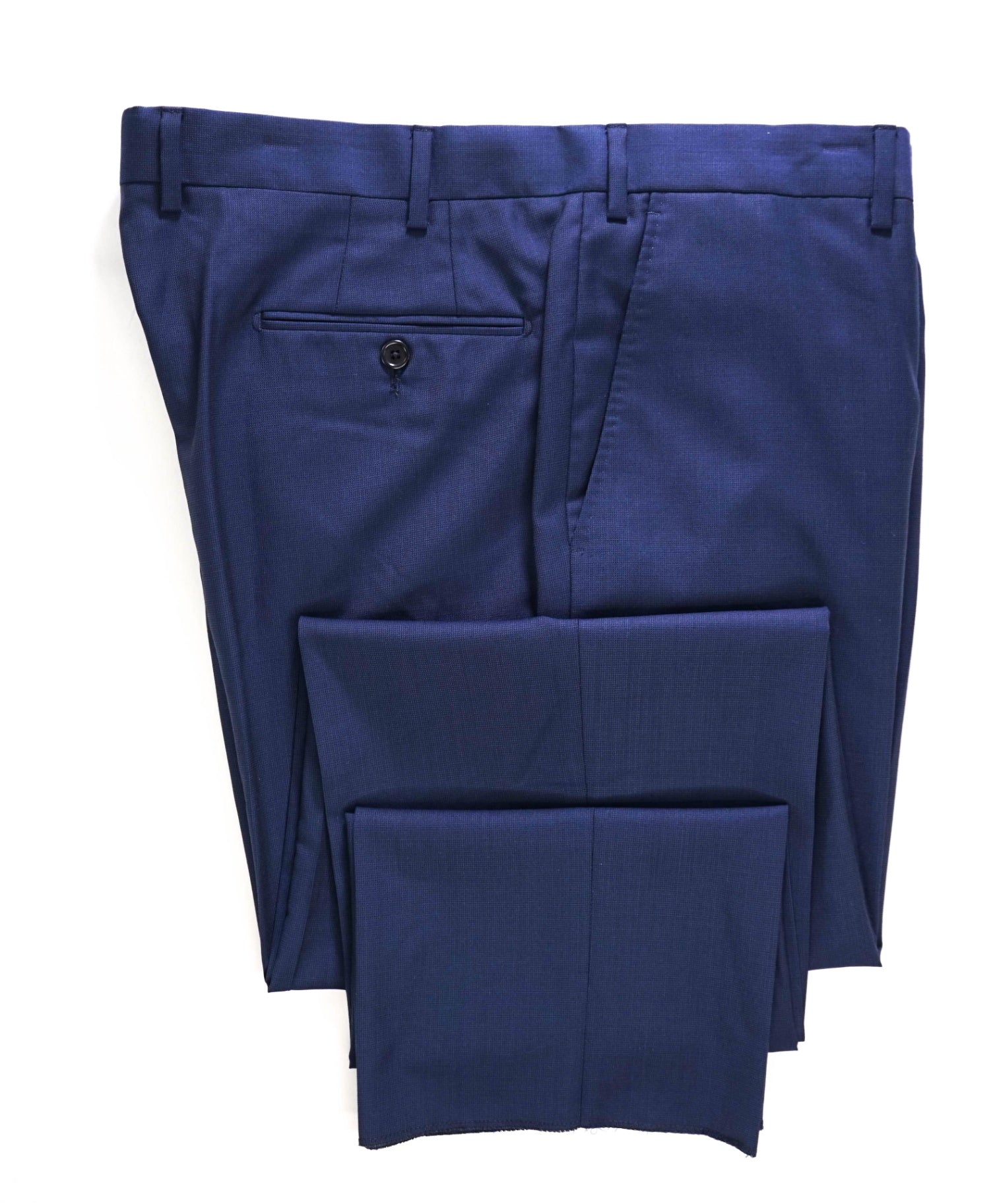 $395 Saks Fifth Avenue Navy Birdseye Wool Pants 38W