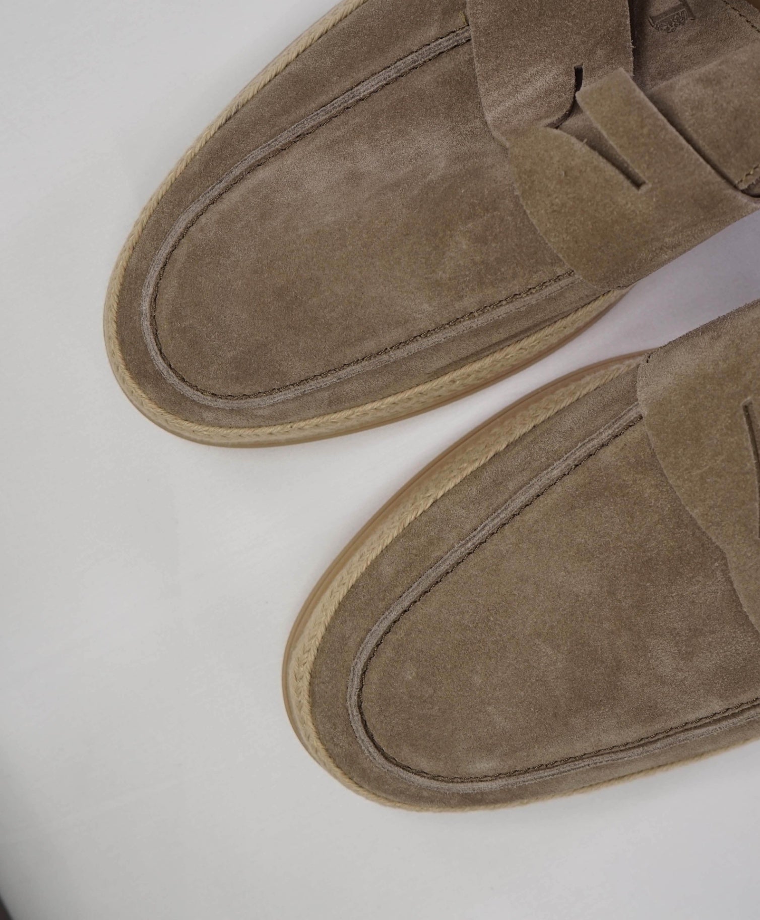 Tod's Solid Grey Suede Espadrille Loafers Footwear 13US (12UK)