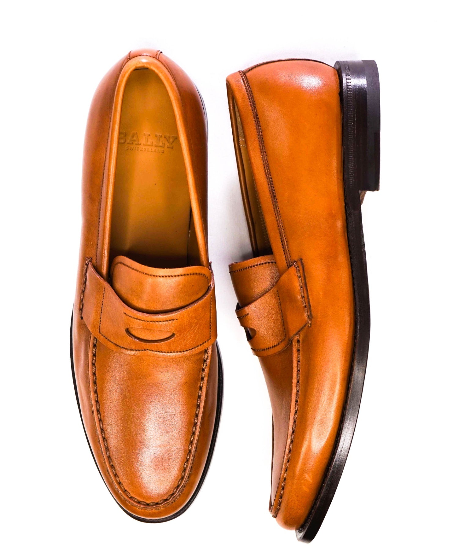 $750 Bally Light Brown Loafers Leather Footwear 9 D US (8IT)