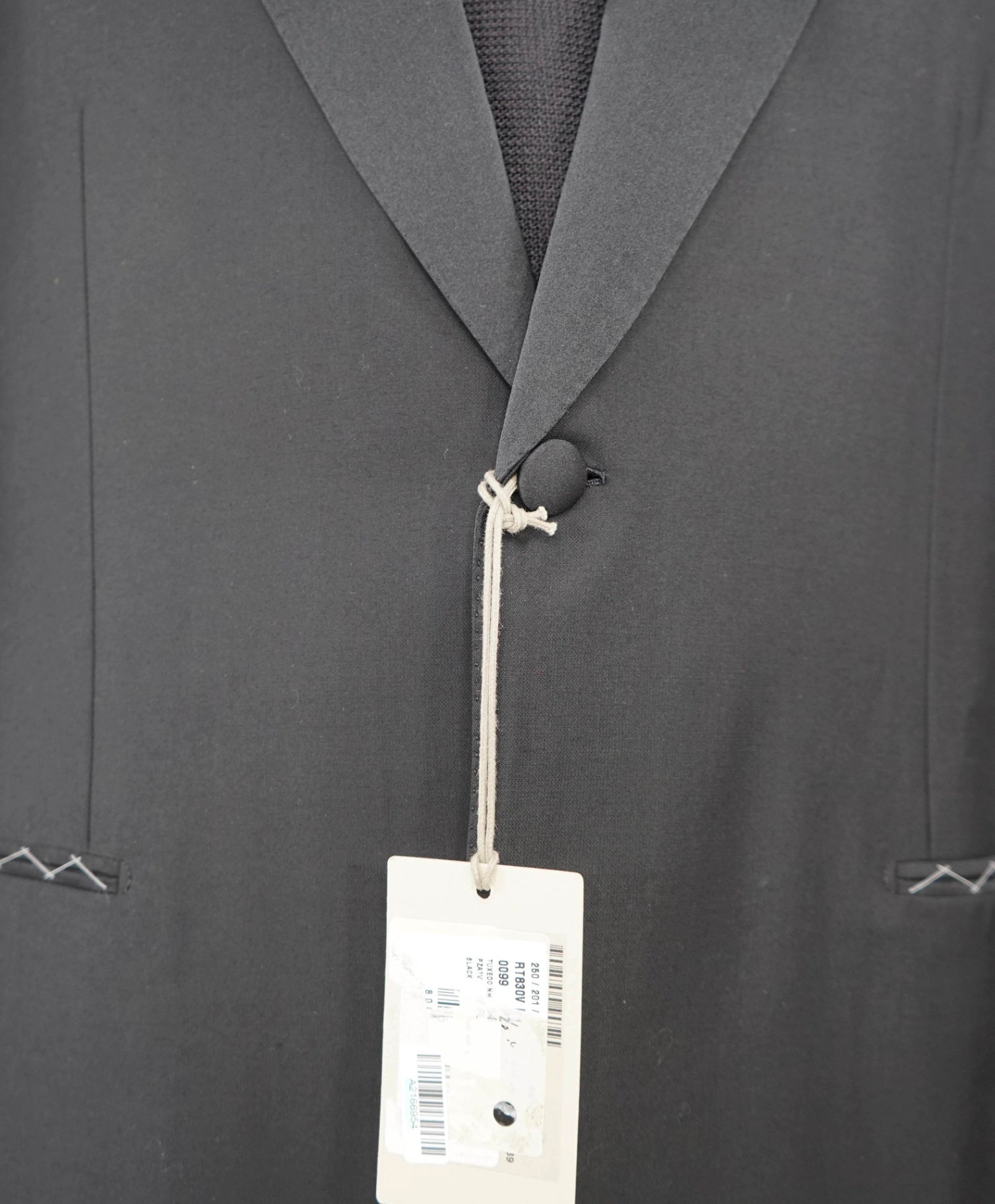 $5,995 Brioni Solid Black Peak Lapel Tuxedo Dinner Jacket Blazer 44L