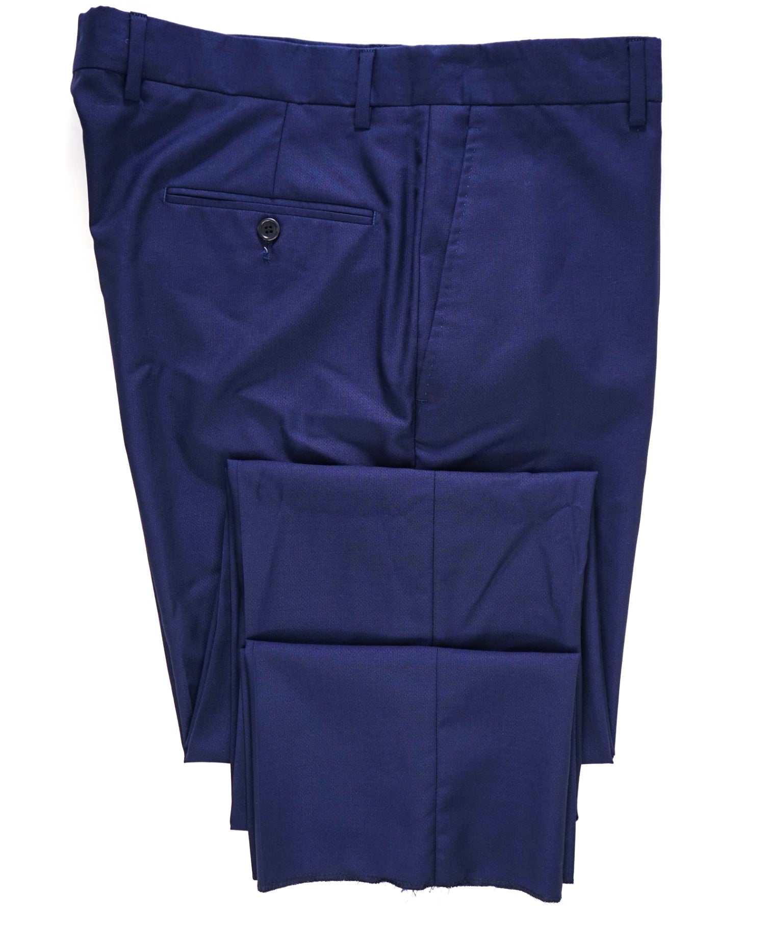 Saks Fifth Avenue Blue Birdseye Wool/ Silk Pants 36W