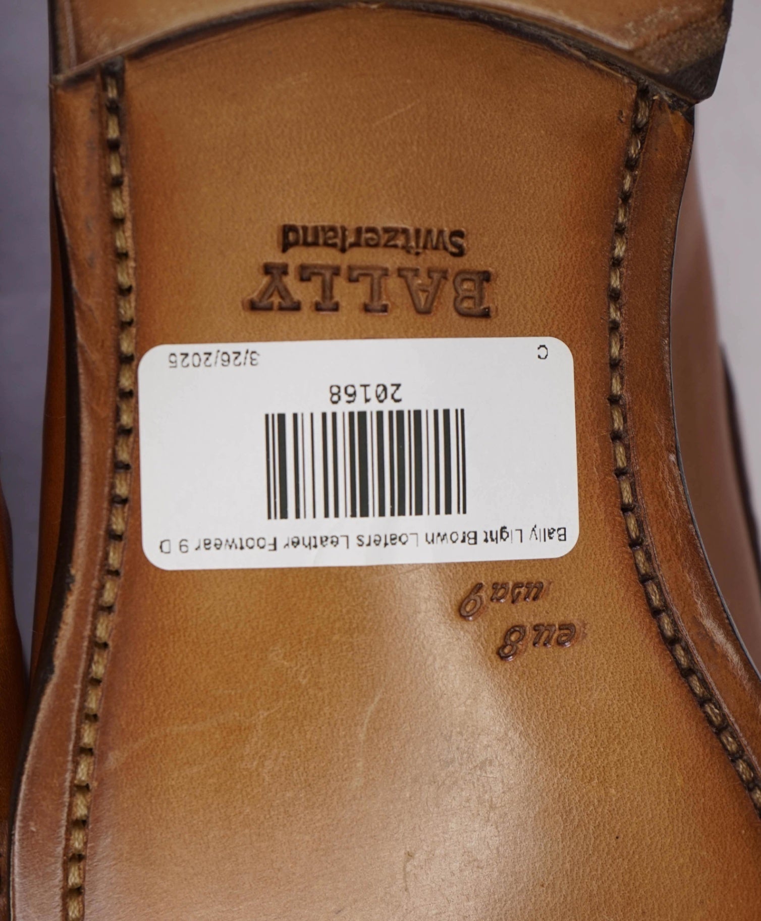 $750 Bally Light Brown Loafers Leather Footwear 9 D US (8IT)